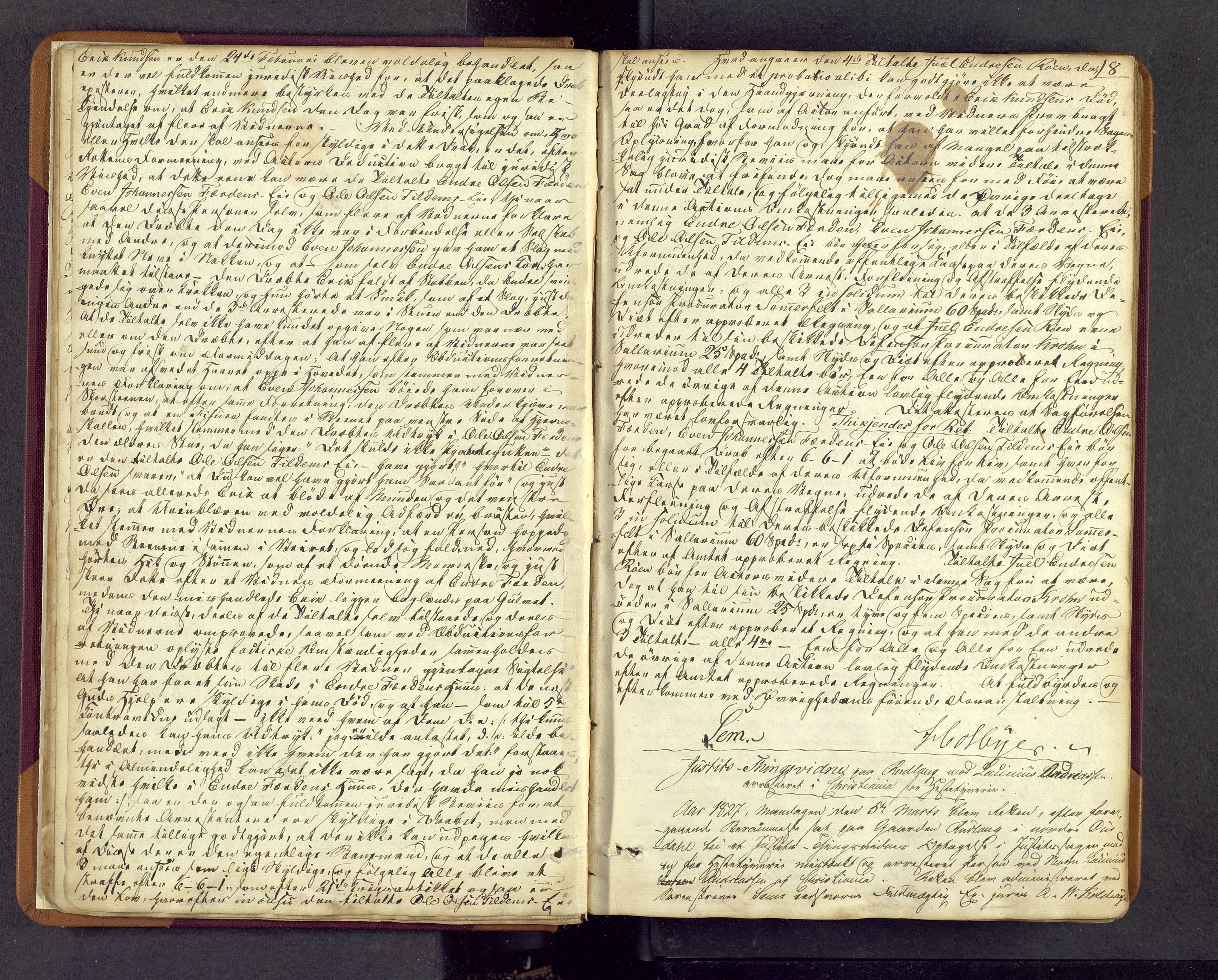 Valdres sorenskriveri, AV/SAH-TING-016/G/Gc/L0004: Ekstrarettsprotokoll, 1826-1831, p. 7b-8a