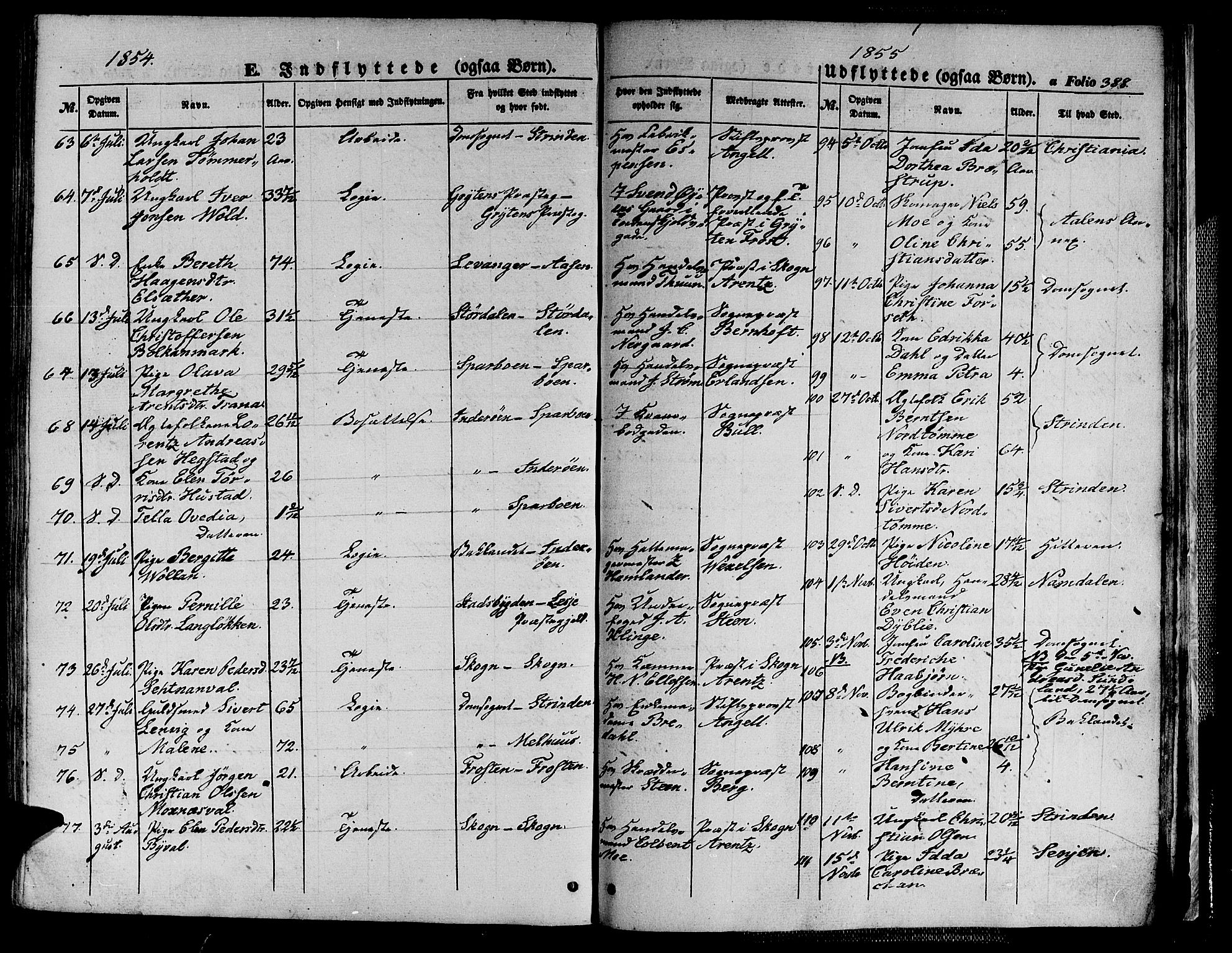 Ministerialprotokoller, klokkerbøker og fødselsregistre - Sør-Trøndelag, SAT/A-1456/602/L0137: Parish register (copy) no. 602C05, 1846-1856, p. 388