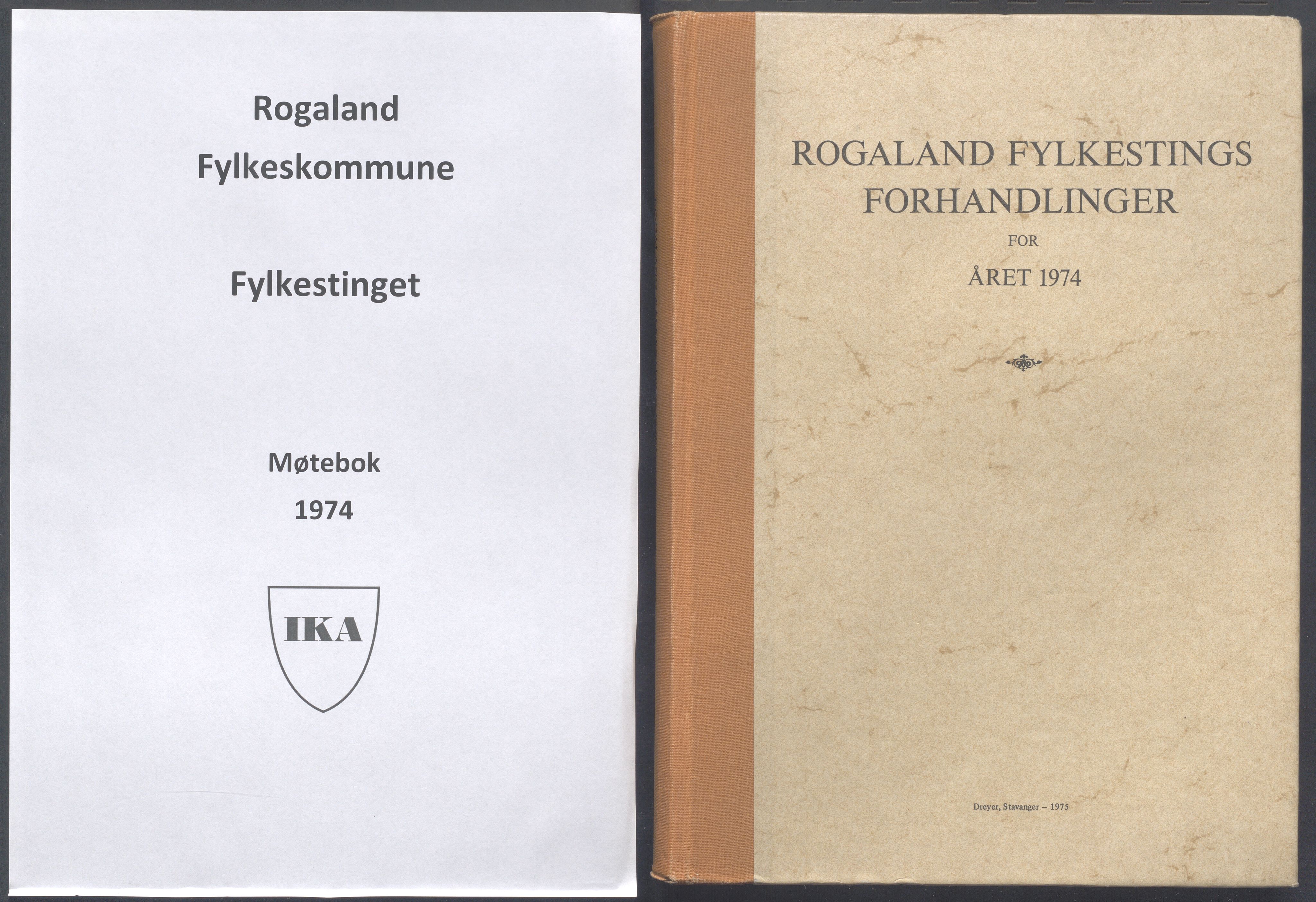 Rogaland fylkeskommune - Fylkesrådmannen , IKAR/A-900/A/Aa/Aaa/L0094: Møtebok , 1974