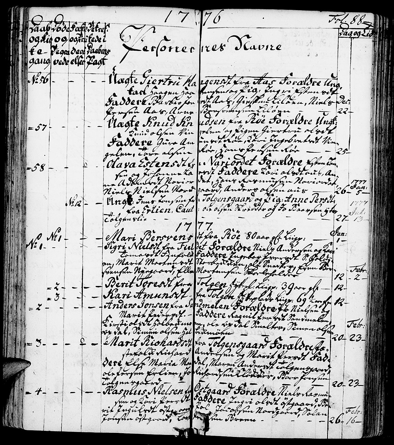 Tolga prestekontor, SAH/PREST-062/K/L0002: Parish register (official) no. 2, 1768-1786, p. 88