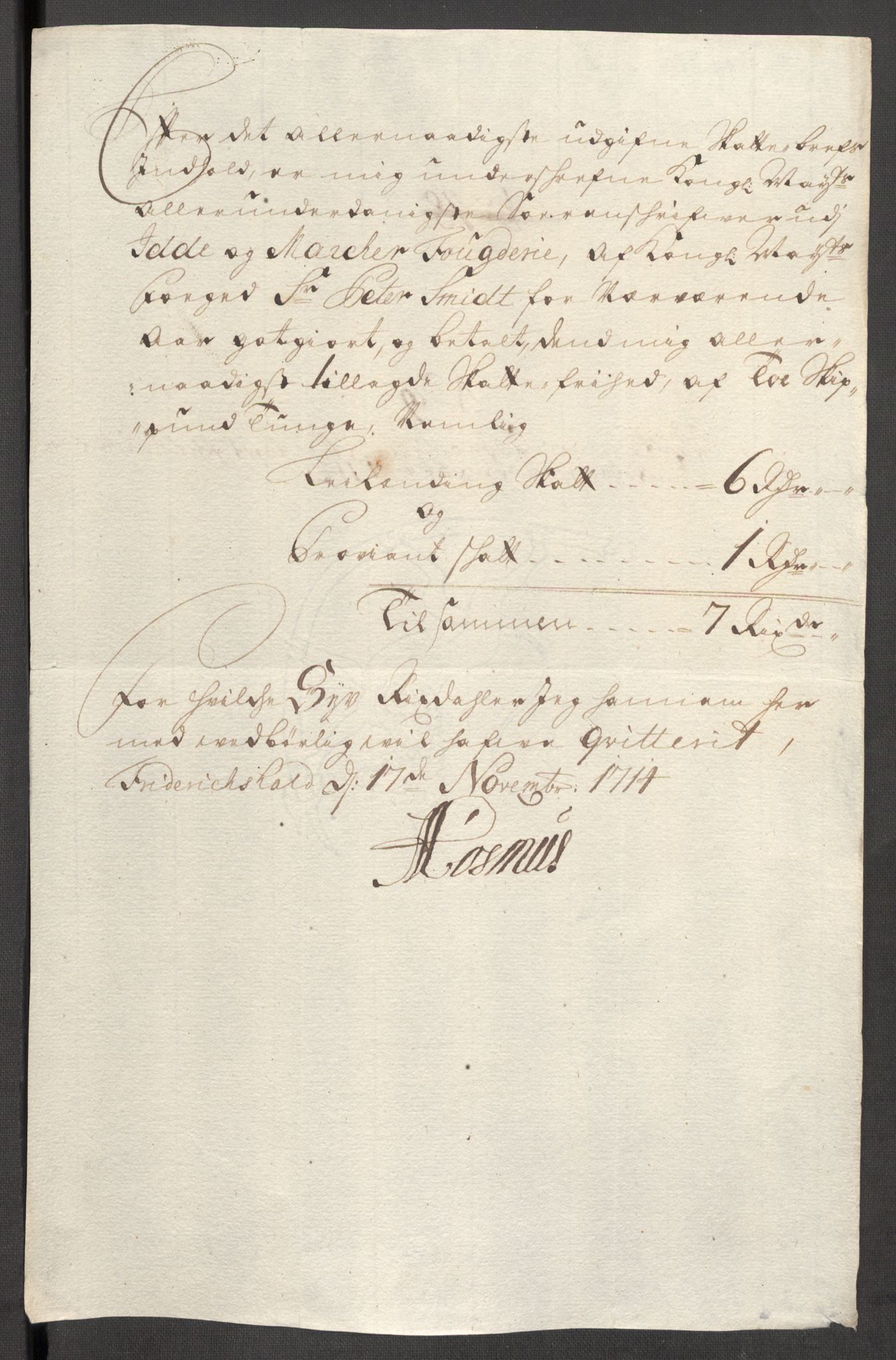 Rentekammeret inntil 1814, Reviderte regnskaper, Fogderegnskap, AV/RA-EA-4092/R01/L0022: Fogderegnskap Idd og Marker, 1713-1714, p. 472