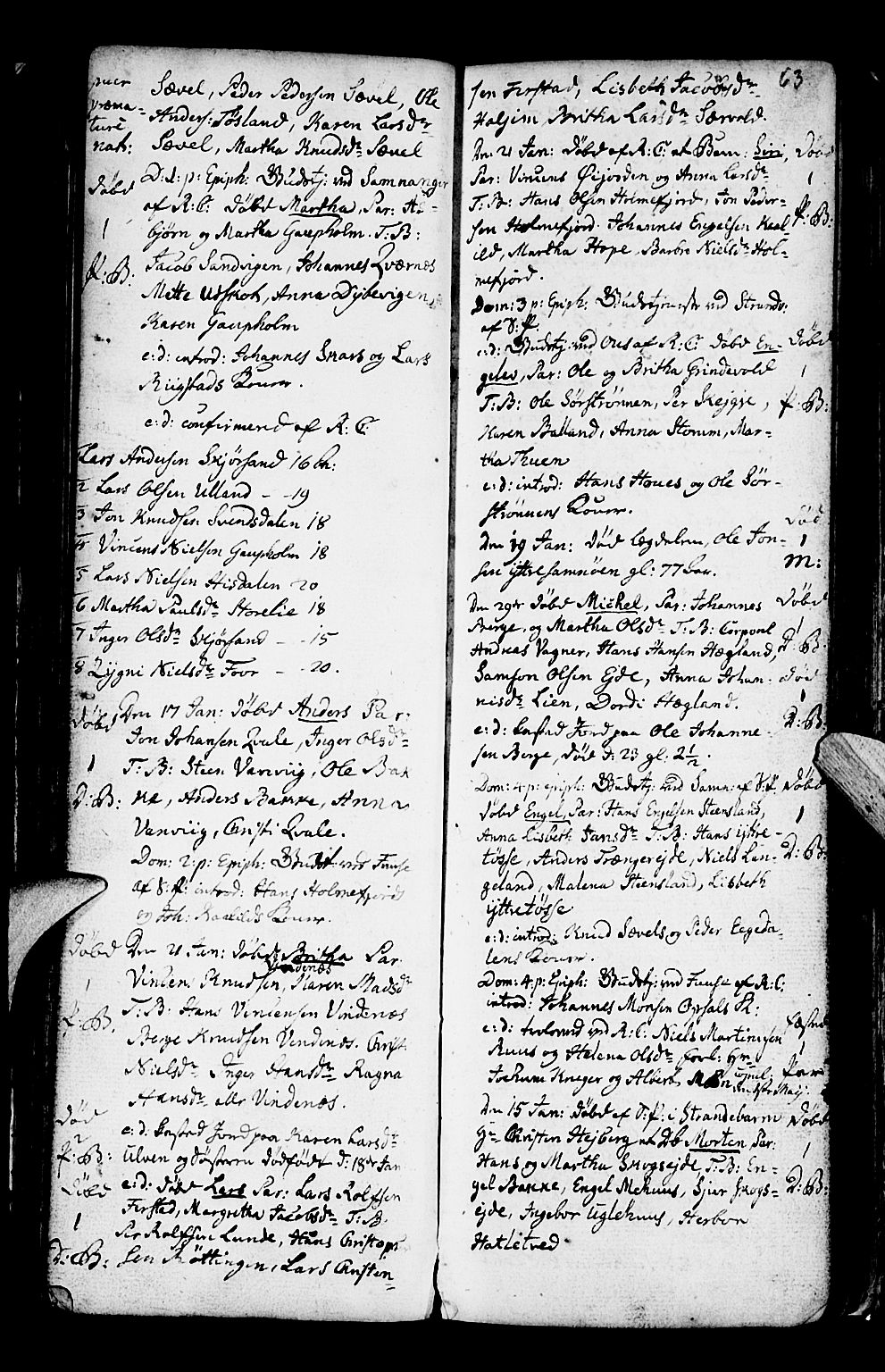 Os sokneprestembete, AV/SAB-A-99929: Parish register (official) no. A 10, 1779-1788, p. 63