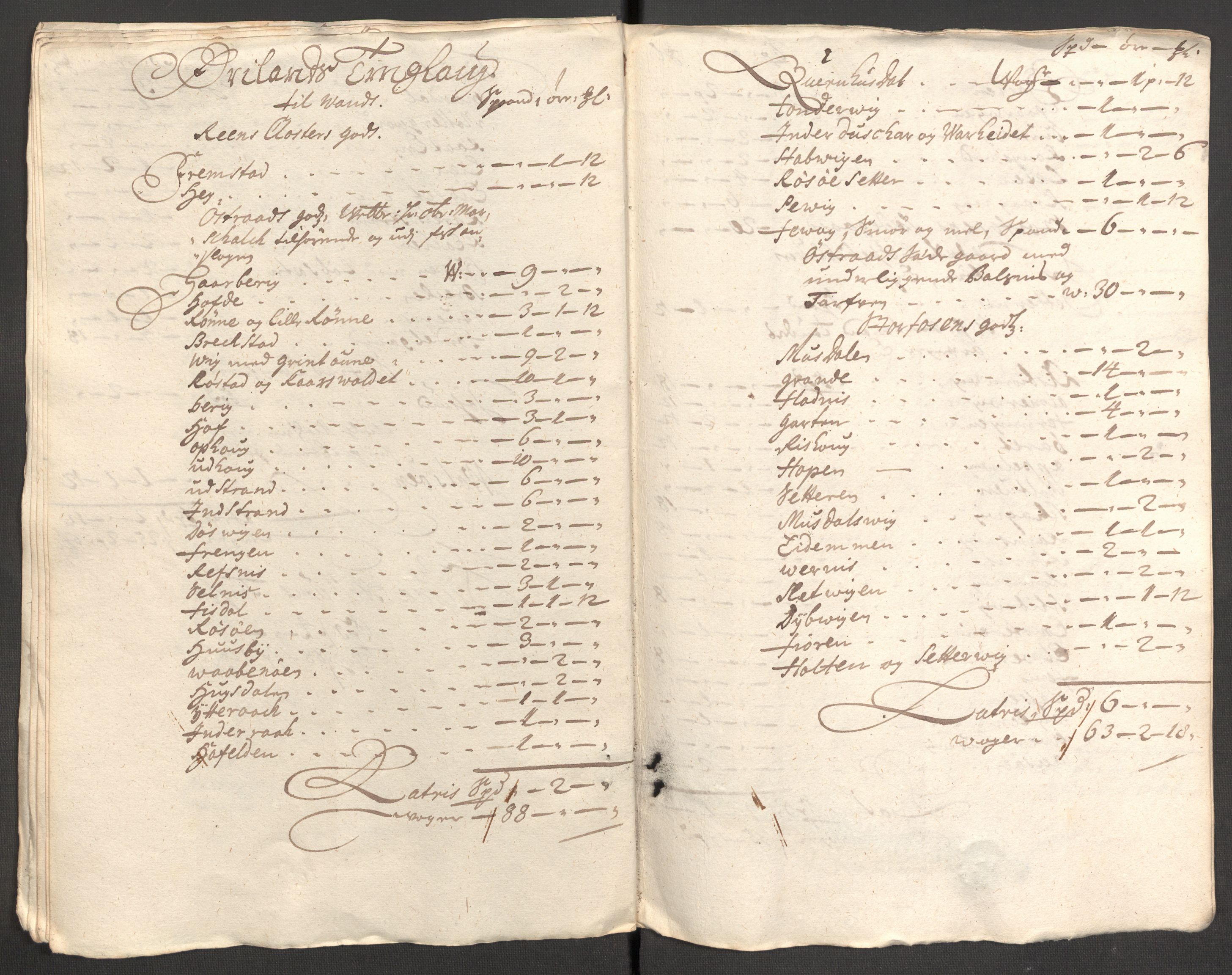 Rentekammeret inntil 1814, Reviderte regnskaper, Fogderegnskap, AV/RA-EA-4092/R57/L3853: Fogderegnskap Fosen, 1698-1699, p. 310