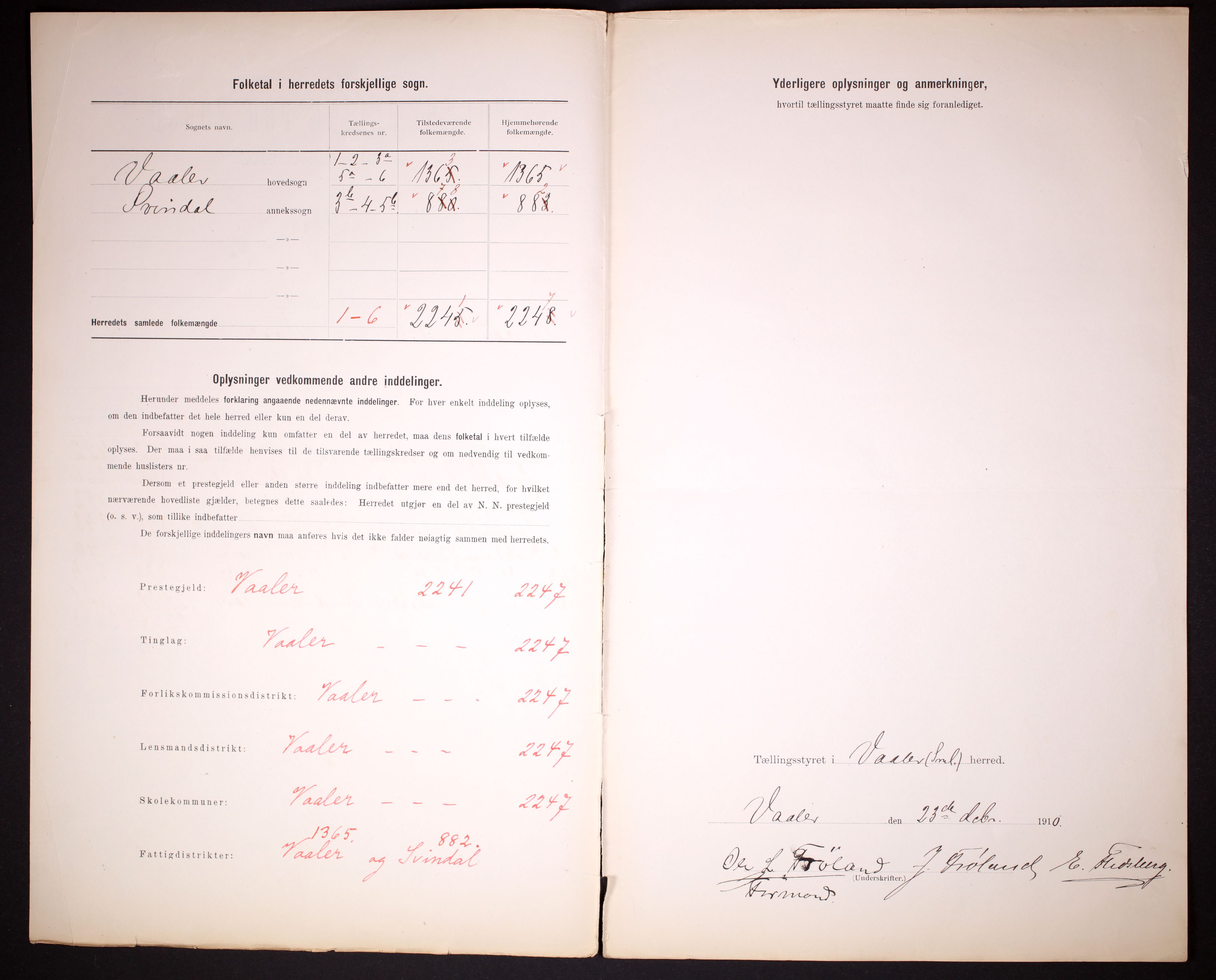 RA, 1910 census for Våler, 1910, p. 3