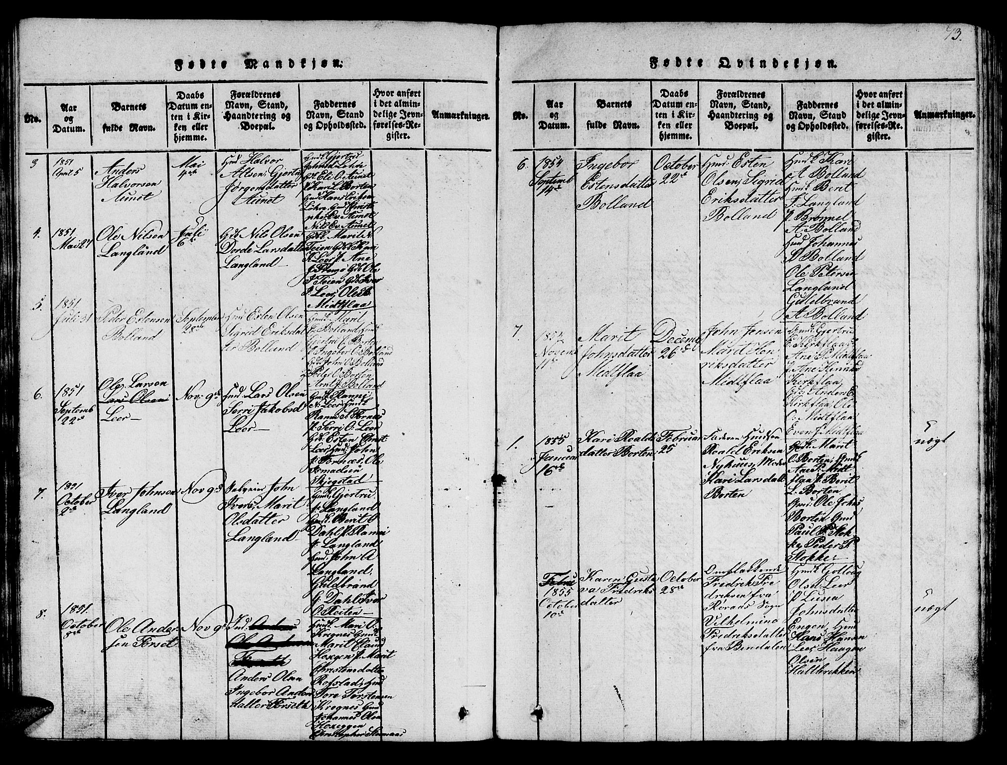 Ministerialprotokoller, klokkerbøker og fødselsregistre - Sør-Trøndelag, SAT/A-1456/693/L1121: Parish register (copy) no. 693C02, 1816-1869, p. 73