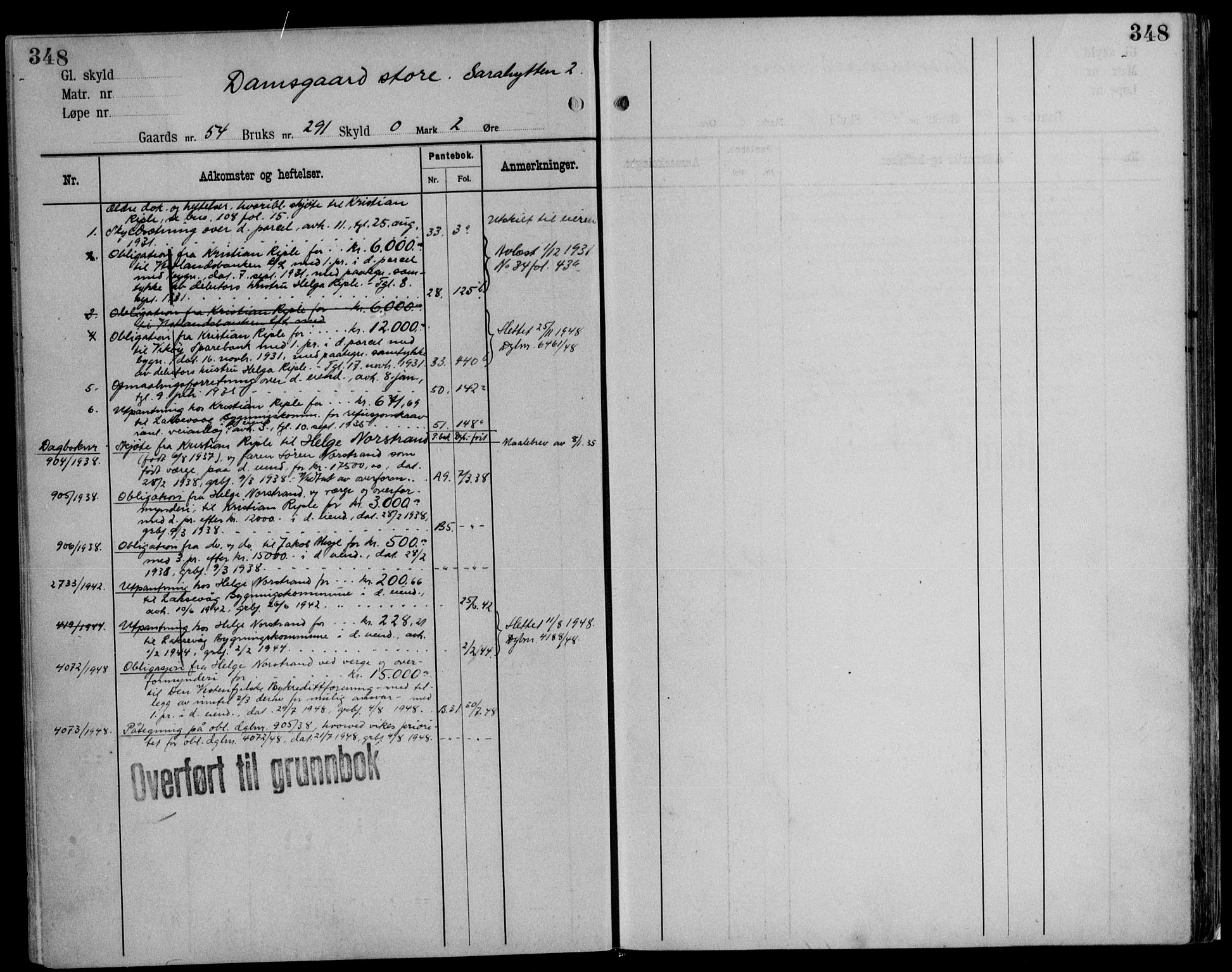 Midhordland sorenskriveri, AV/SAB-A-3001/1/G/Ga/Gab/L0116: Mortgage register no. II.A.b.116, p. 348