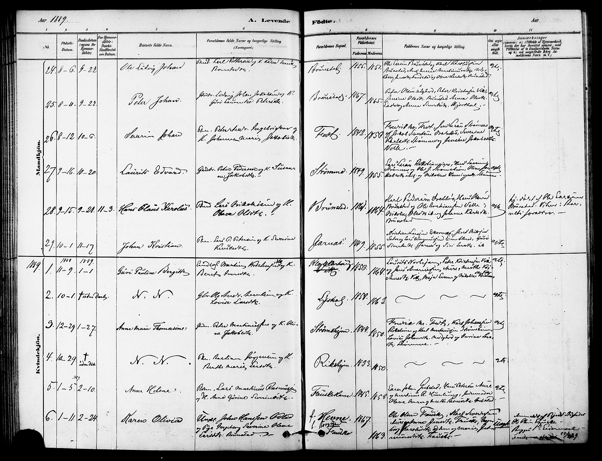 Ministerialprotokoller, klokkerbøker og fødselsregistre - Møre og Romsdal, AV/SAT-A-1454/523/L0334: Parish register (official) no. 523A01, 1878-1891