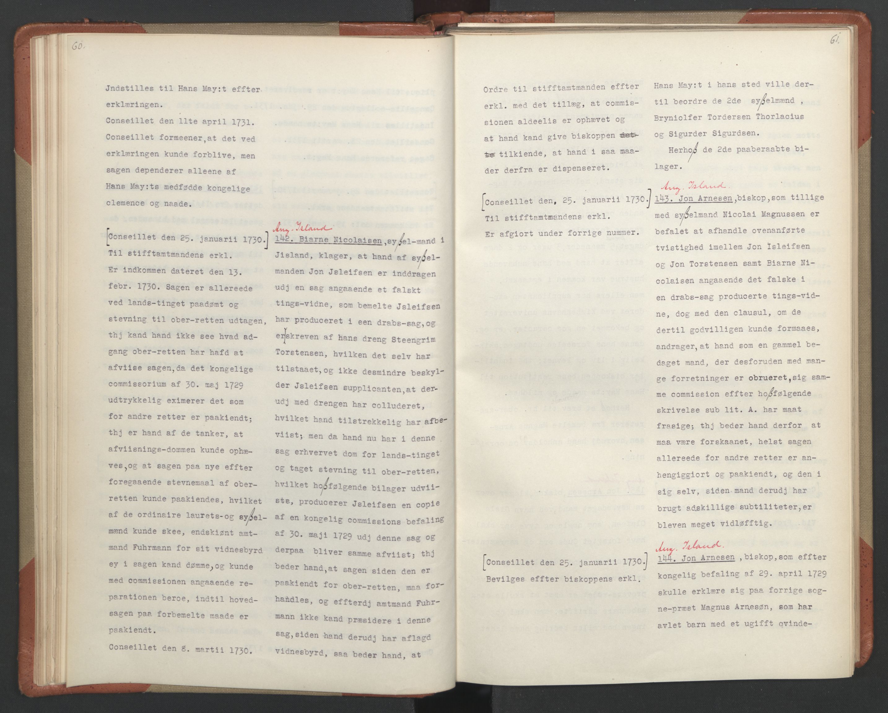 Avskriftsamlingen, AV/RA-EA-4022/F/Fa/L0093: Supplikker, 1730, p. 34