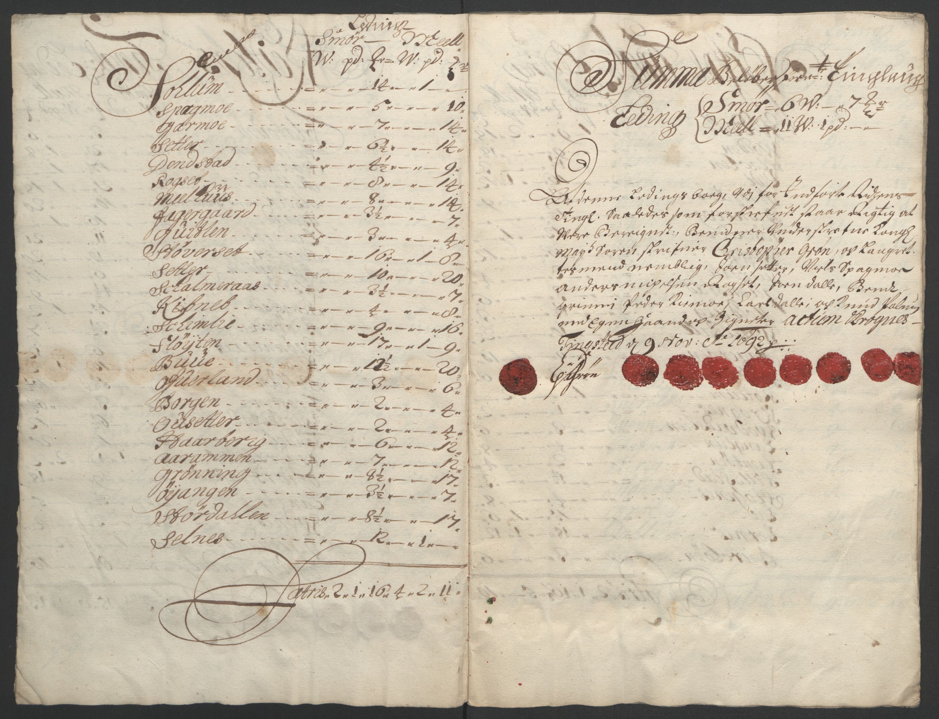 Rentekammeret inntil 1814, Reviderte regnskaper, Fogderegnskap, AV/RA-EA-4092/R57/L3849: Fogderegnskap Fosen, 1692-1693, p. 188