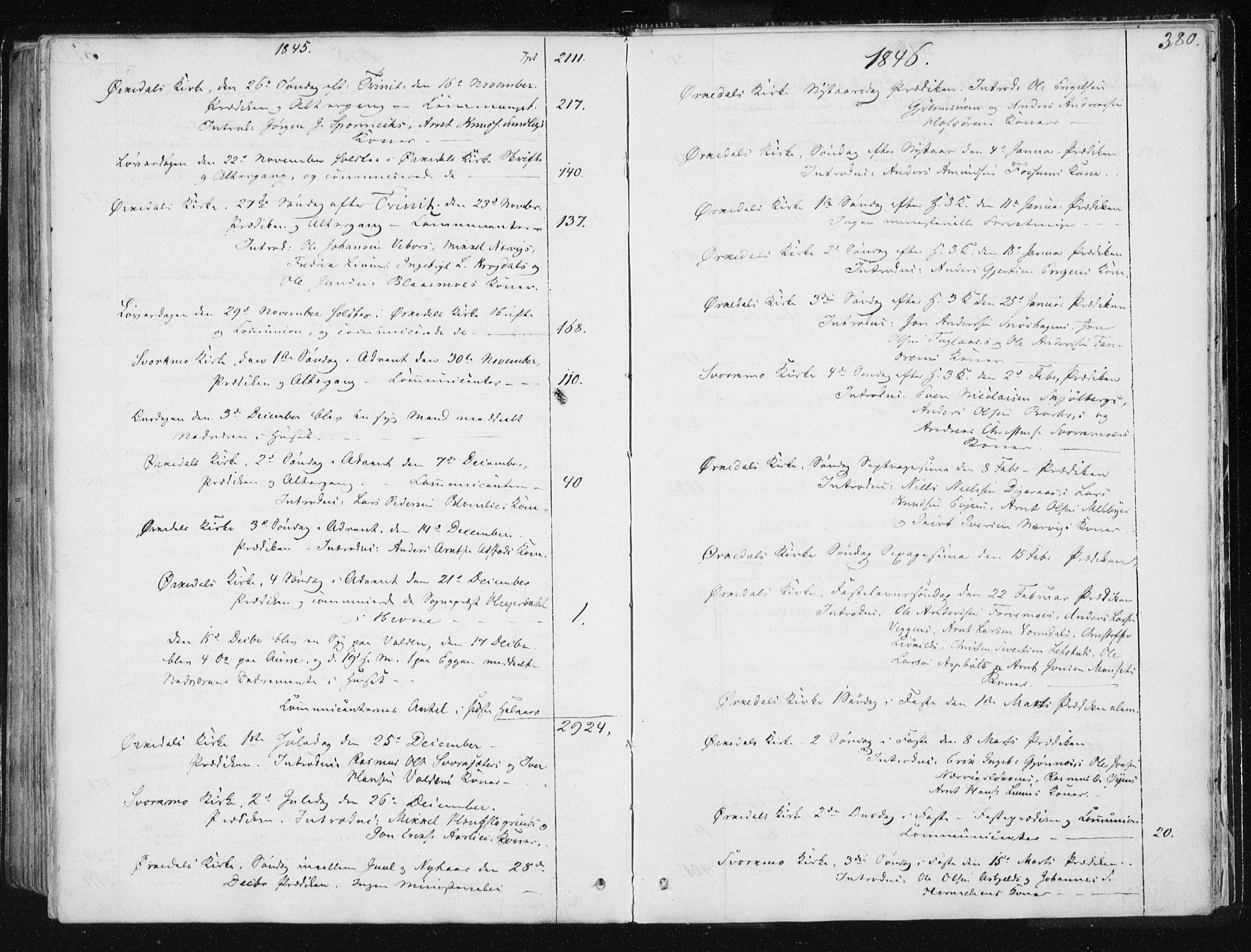 Ministerialprotokoller, klokkerbøker og fødselsregistre - Sør-Trøndelag, SAT/A-1456/668/L0805: Parish register (official) no. 668A05, 1840-1853, p. 380