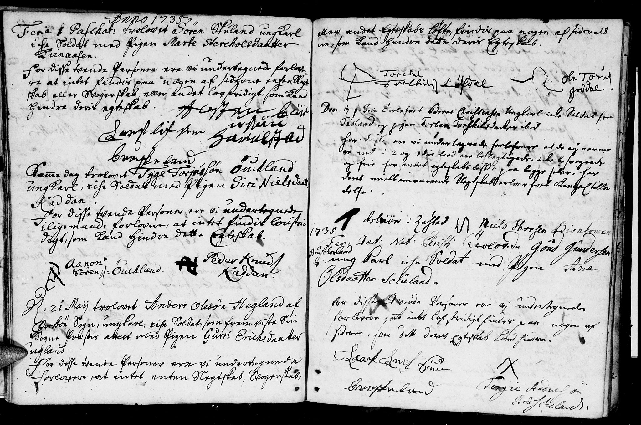 Holum sokneprestkontor, SAK/1111-0022/F/Fa/Fab/L0001: Parish register (official) no. A 1, 1720-1752, p. 18
