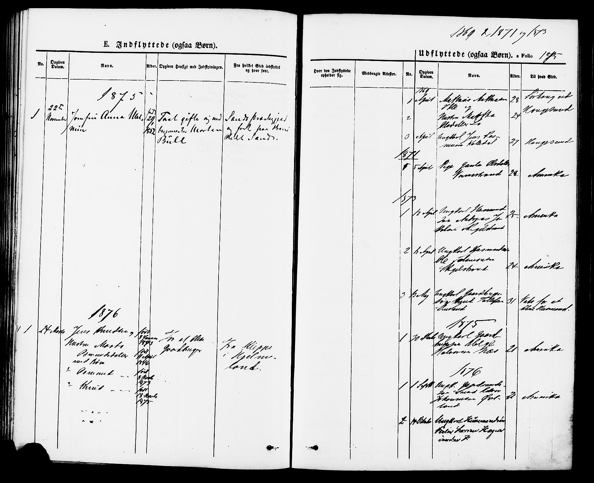 Vikedal sokneprestkontor, AV/SAST-A-101840/01/IV: Parish register (official) no. A 7, 1868-1883, p. 175