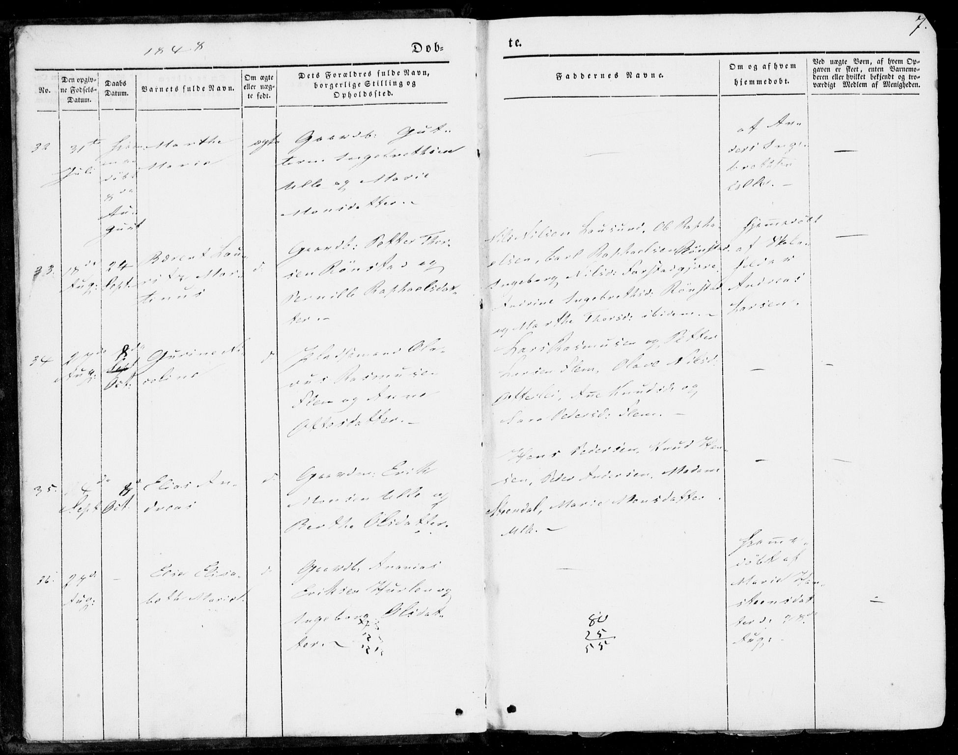 Ministerialprotokoller, klokkerbøker og fødselsregistre - Møre og Romsdal, SAT/A-1454/536/L0497: Parish register (official) no. 536A06, 1845-1865, p. 7