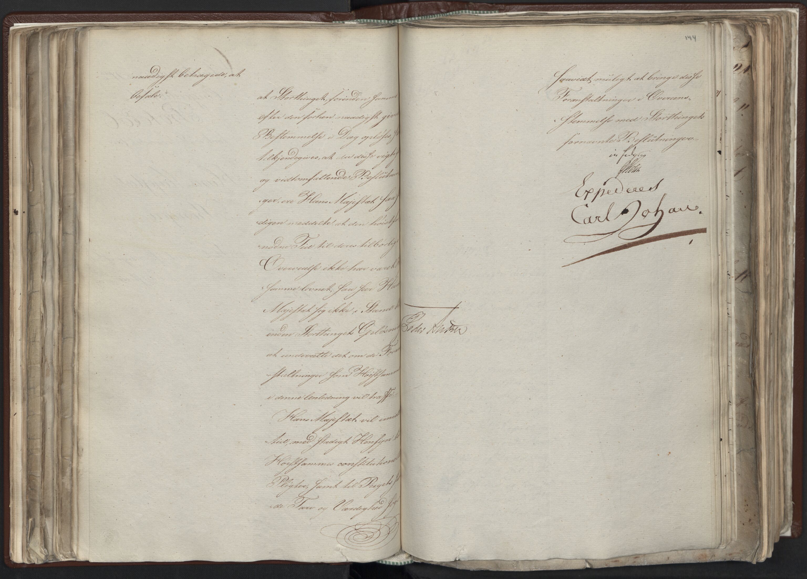 Statsrådssekretariatet, AV/RA-S-1001/A/Ab/L0012: Kgl. res. nr. 5679-6008 II, 1821, p. 143b-144a