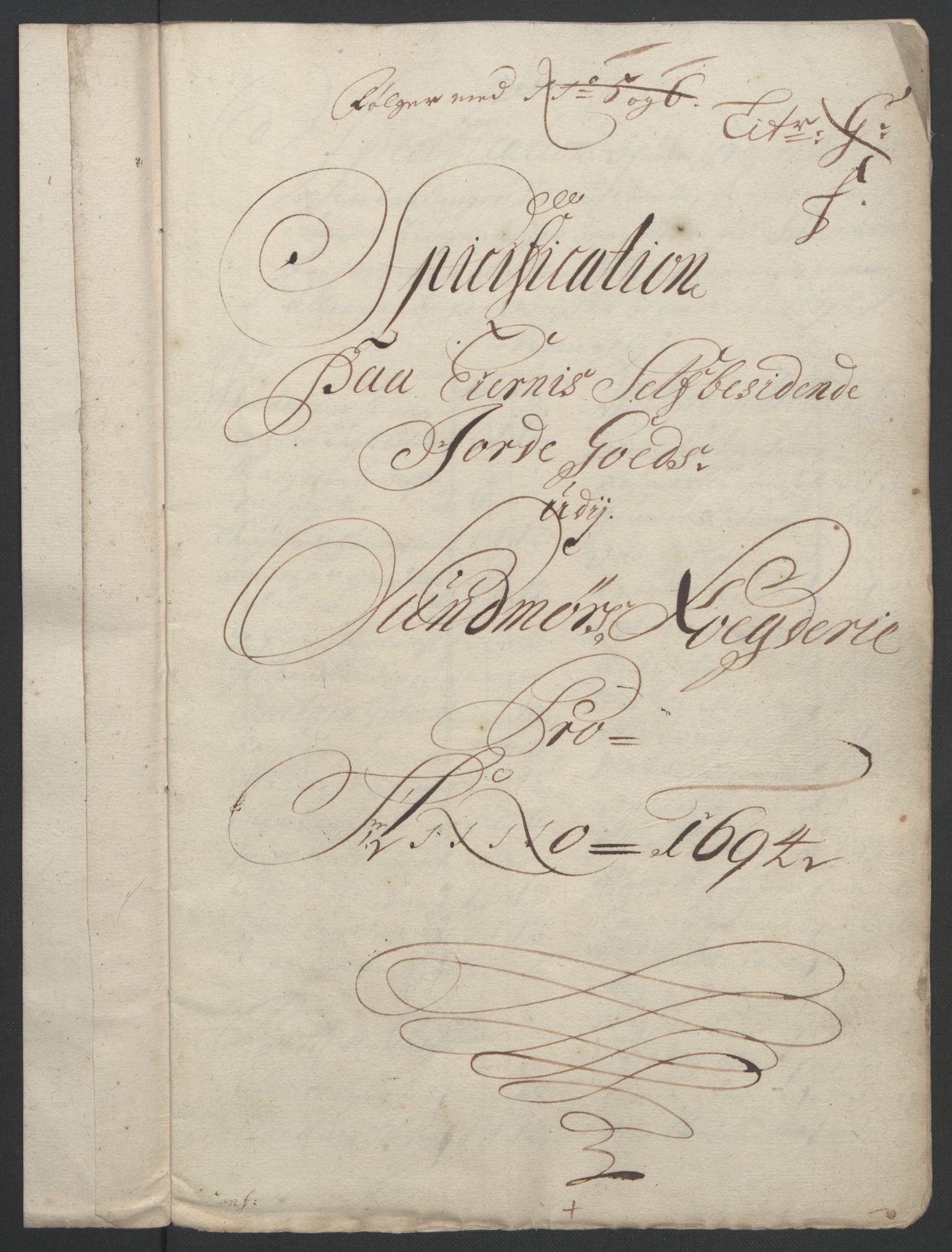 Rentekammeret inntil 1814, Reviderte regnskaper, Fogderegnskap, RA/EA-4092/R54/L3555: Fogderegnskap Sunnmøre, 1694-1695, p. 147