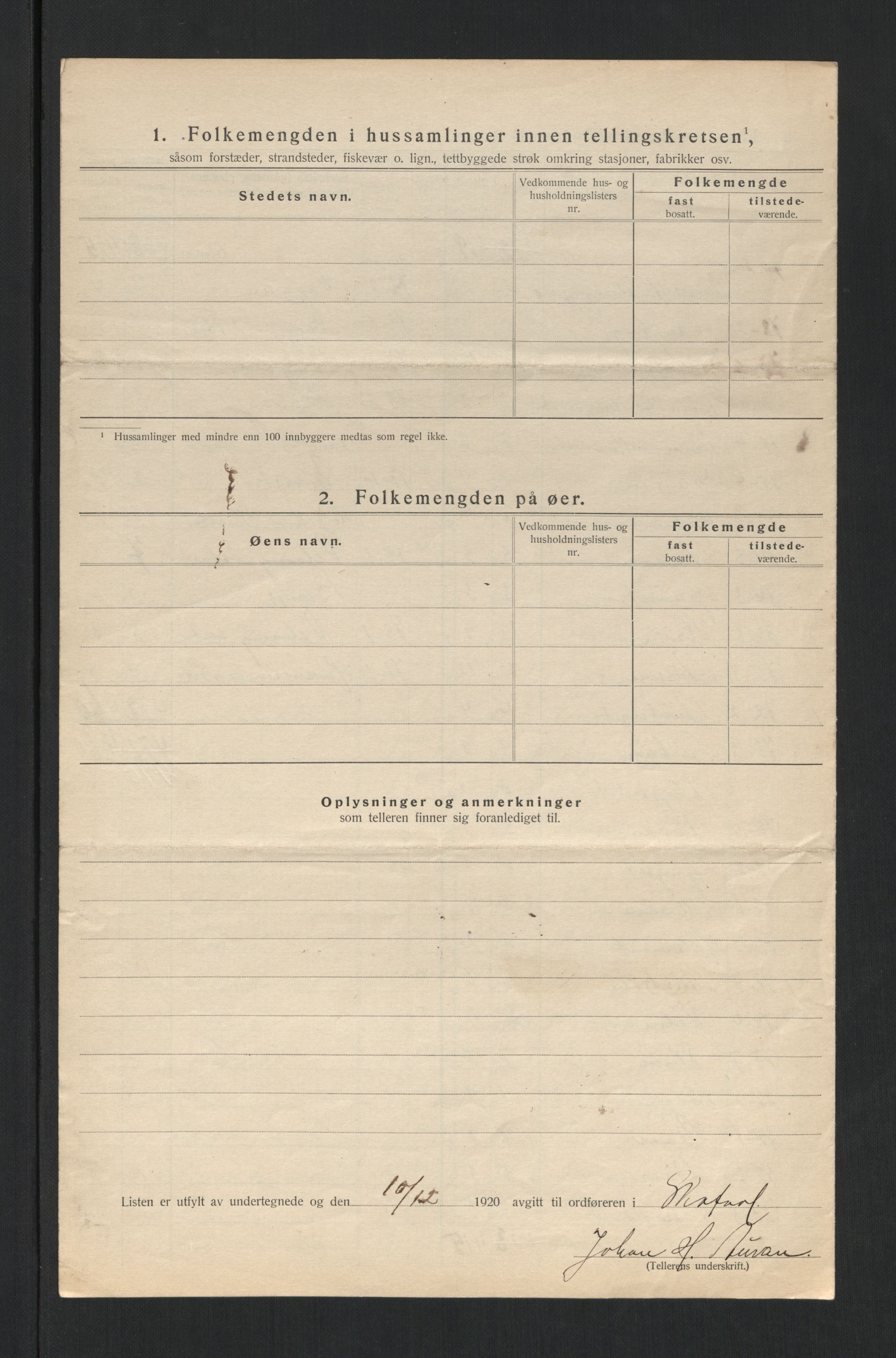 SAT, 1920 census for Skatval, 1920, p. 34