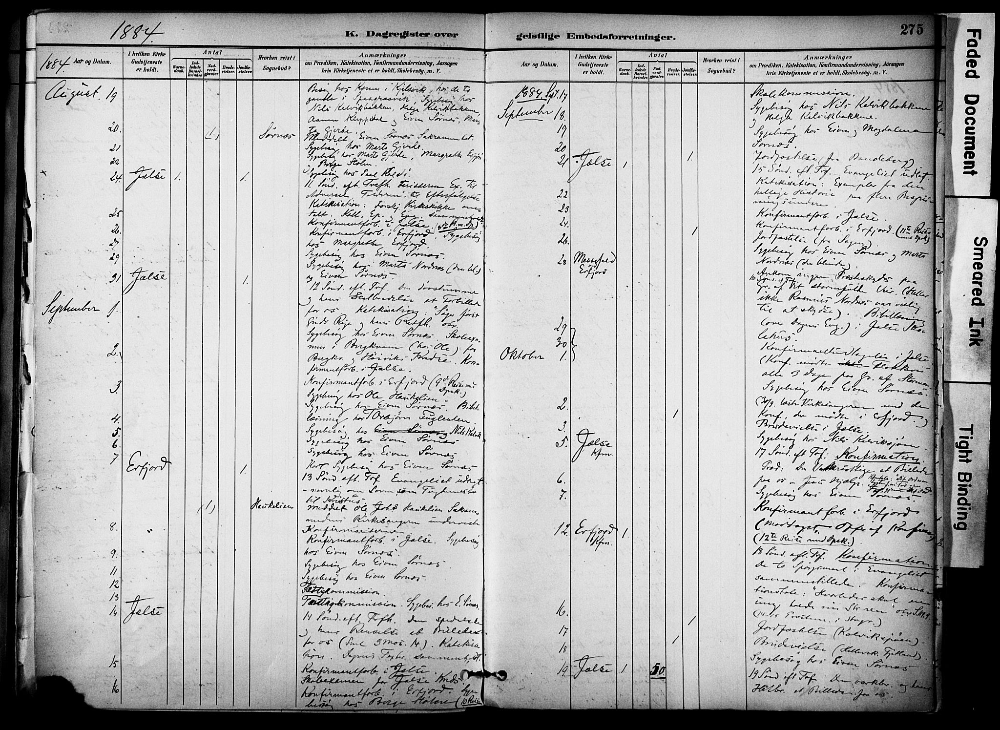 Jelsa sokneprestkontor, AV/SAST-A-101842/01/IV: Parish register (official) no. A 10, 1884-1906, p. 277