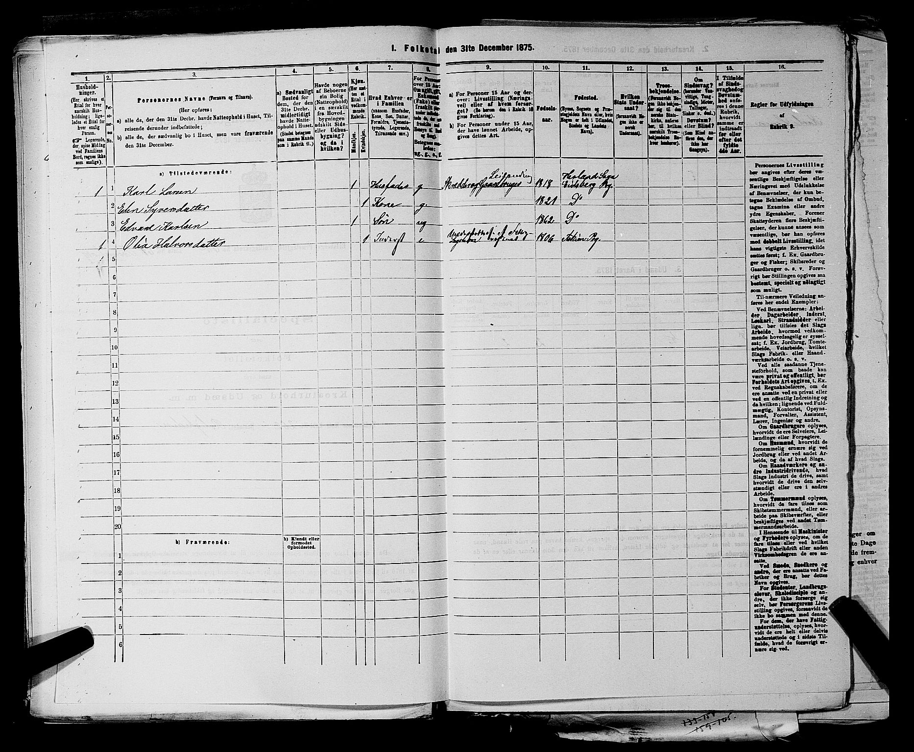 RA, 1875 census for 0125P Eidsberg, 1875, p. 1338