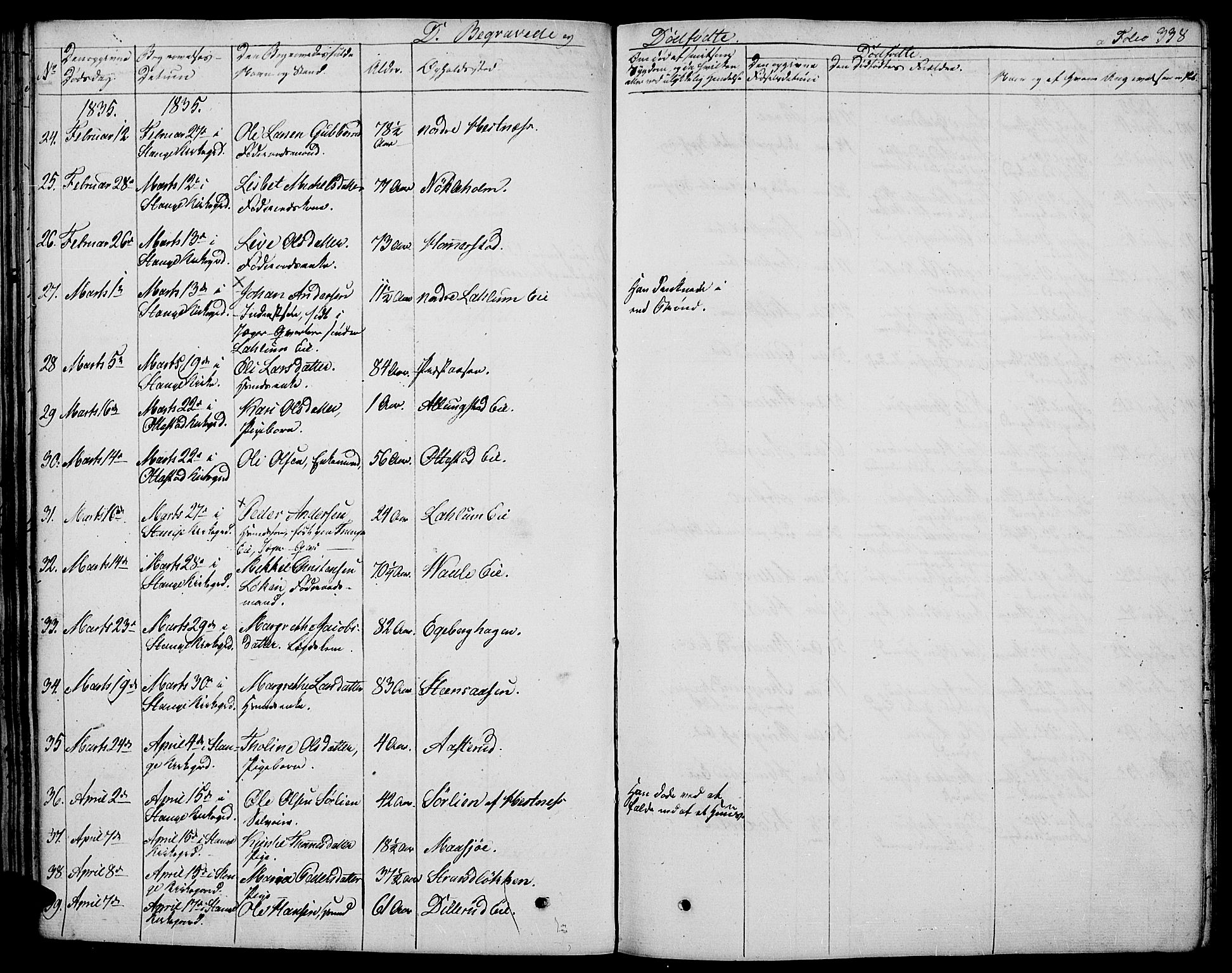 Stange prestekontor, AV/SAH-PREST-002/K/L0009: Parish register (official) no. 9, 1826-1835, p. 338