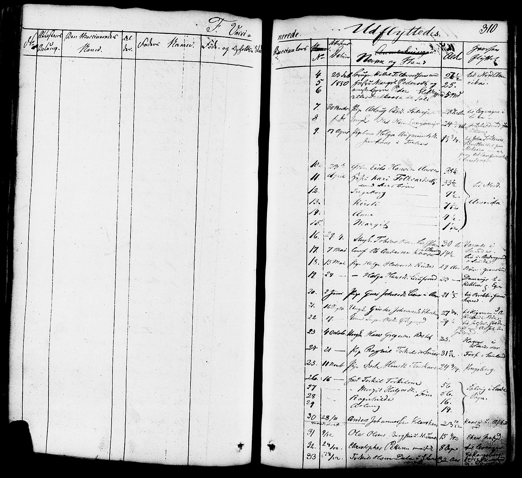 Heddal kirkebøker, AV/SAKO-A-268/F/Fa/L0006: Parish register (official) no. I 6, 1837-1854, p. 310