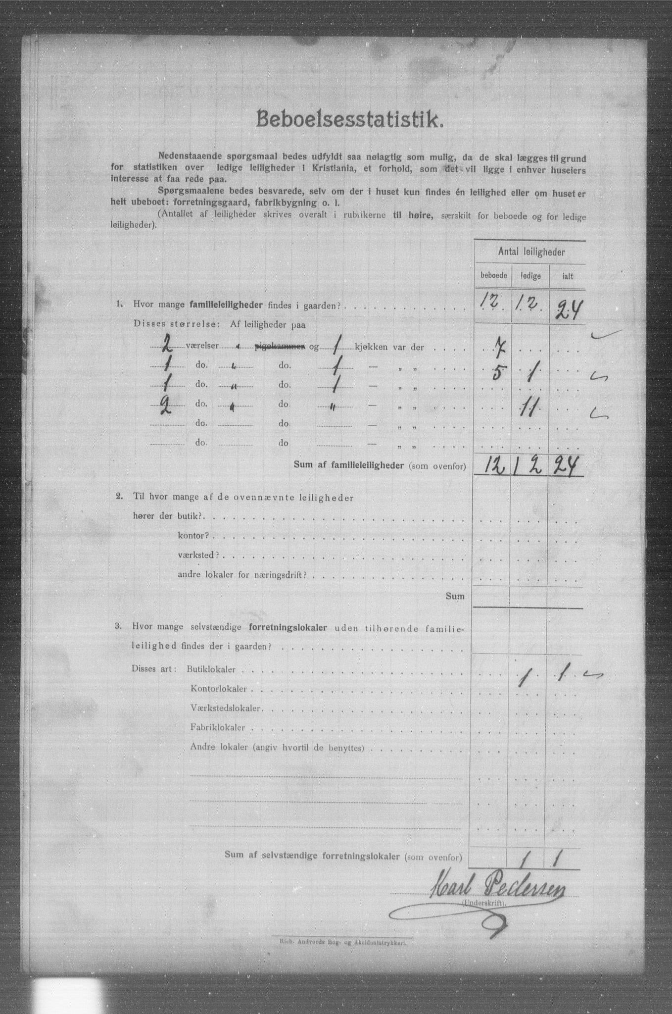 OBA, Municipal Census 1904 for Kristiania, 1904, p. 11330