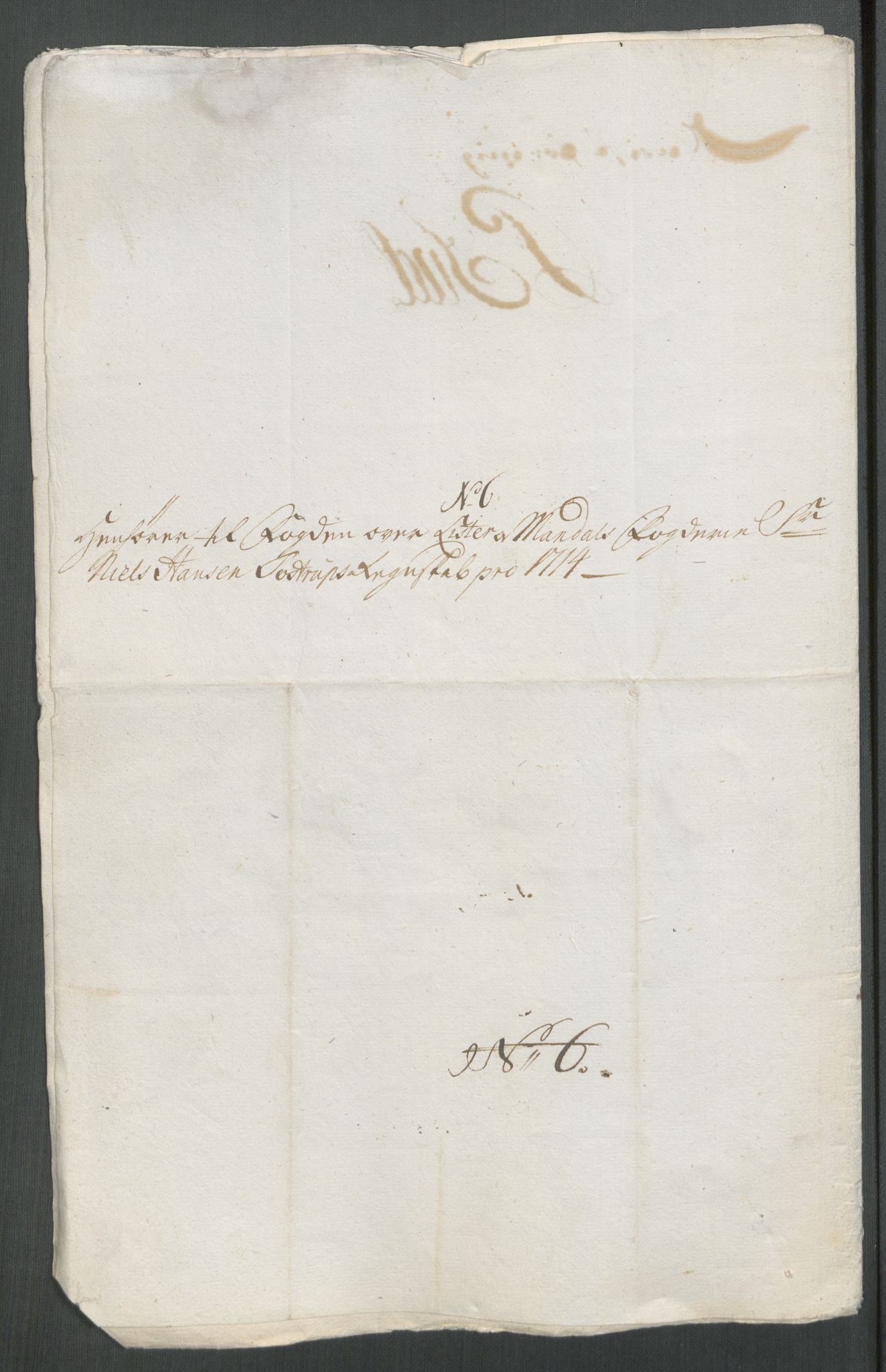 Rentekammeret inntil 1814, Reviderte regnskaper, Fogderegnskap, AV/RA-EA-4092/R43/L2558: Fogderegnskap Lista og Mandal, 1714, p. 63