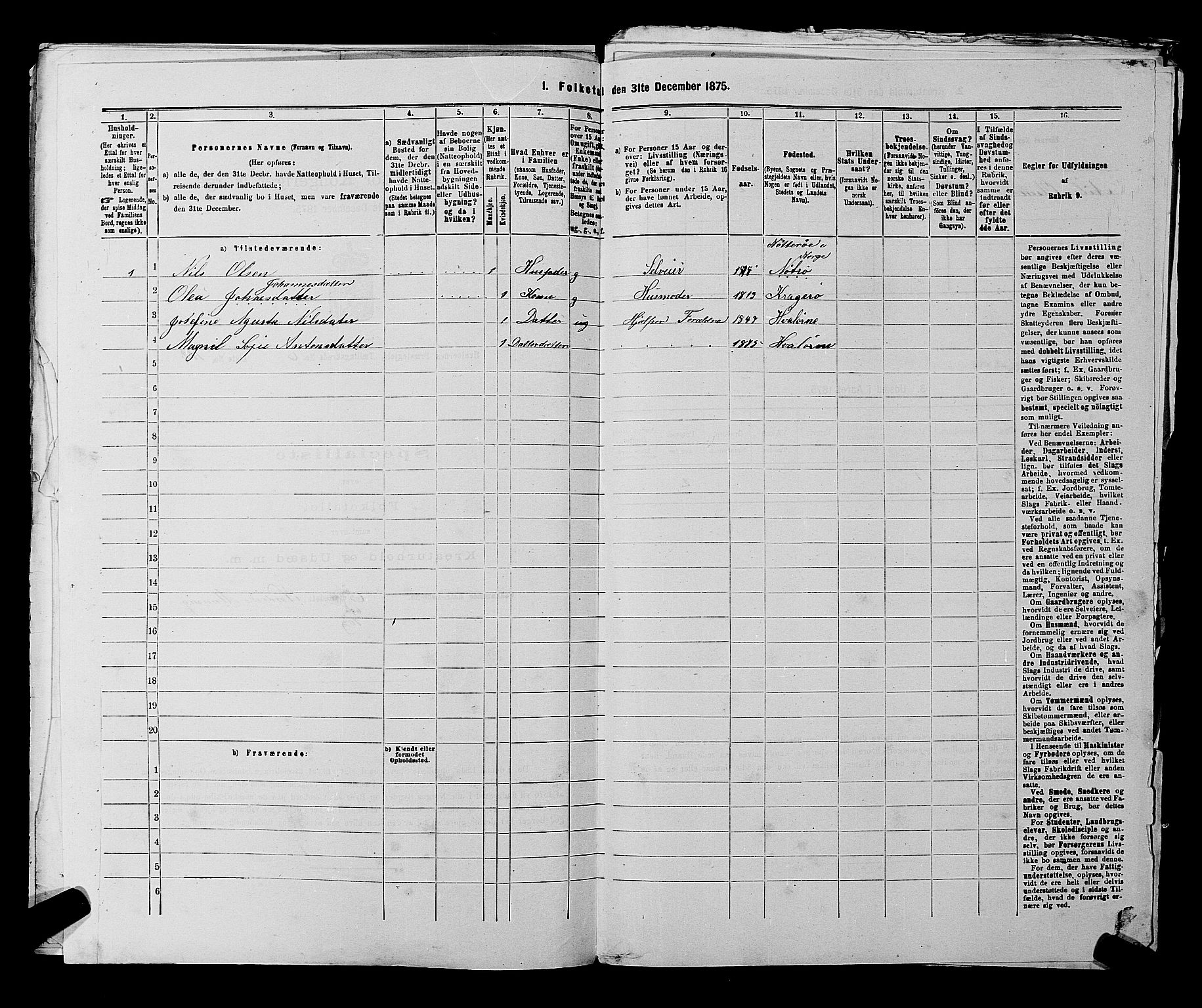 RA, 1875 census for 0111P Hvaler, 1875, p. 970