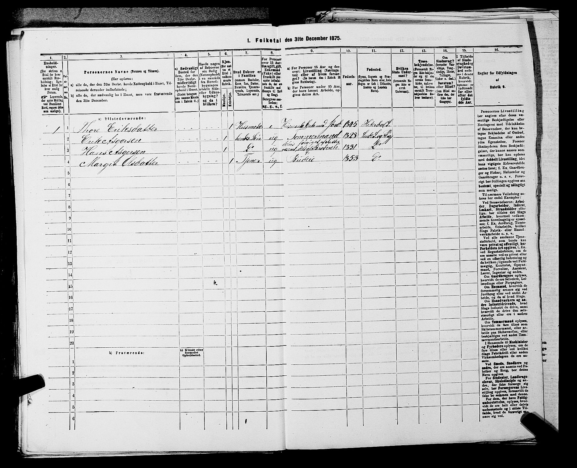 SAKO, 1875 census for 0822P Sauherad, 1875, p. 429