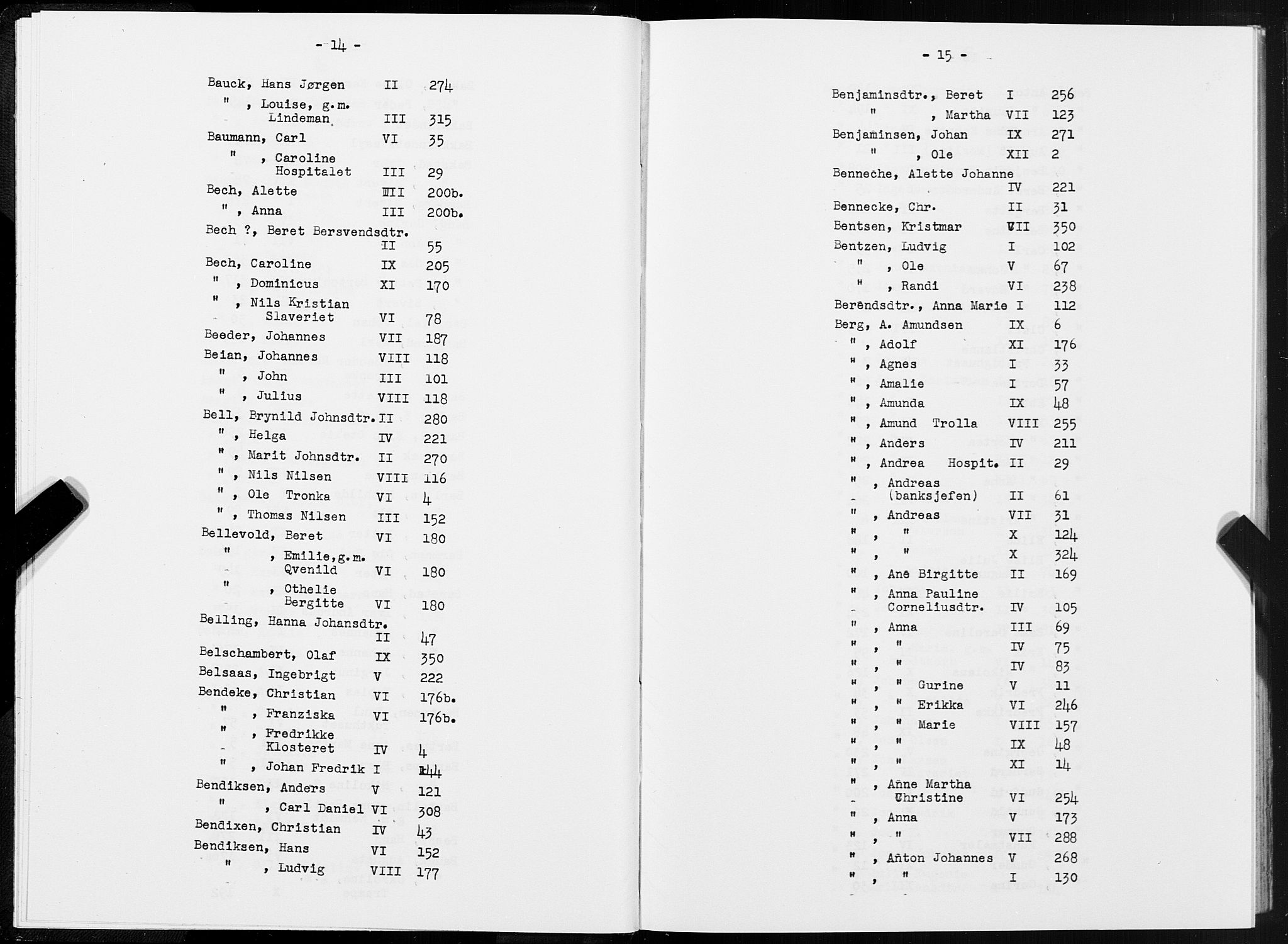 SAT, 1875 census for 1601 Trondheim, 1875, p. 14-15
