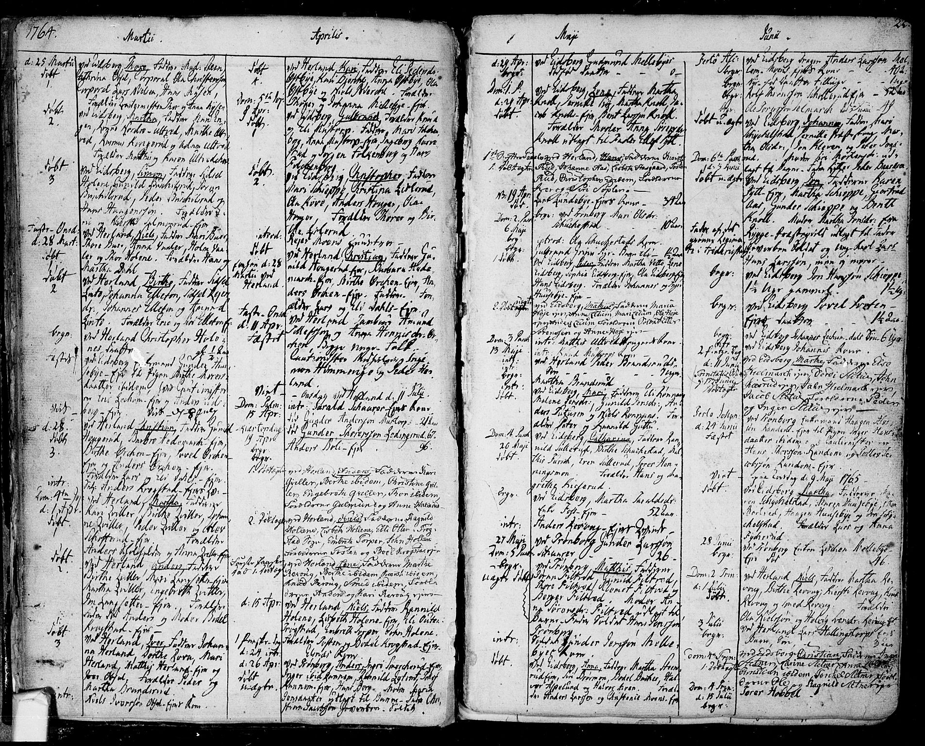 Eidsberg prestekontor Kirkebøker, SAO/A-10905/F/Fa/L0004: Parish register (official) no. I 4, 1759-1788, p. 22