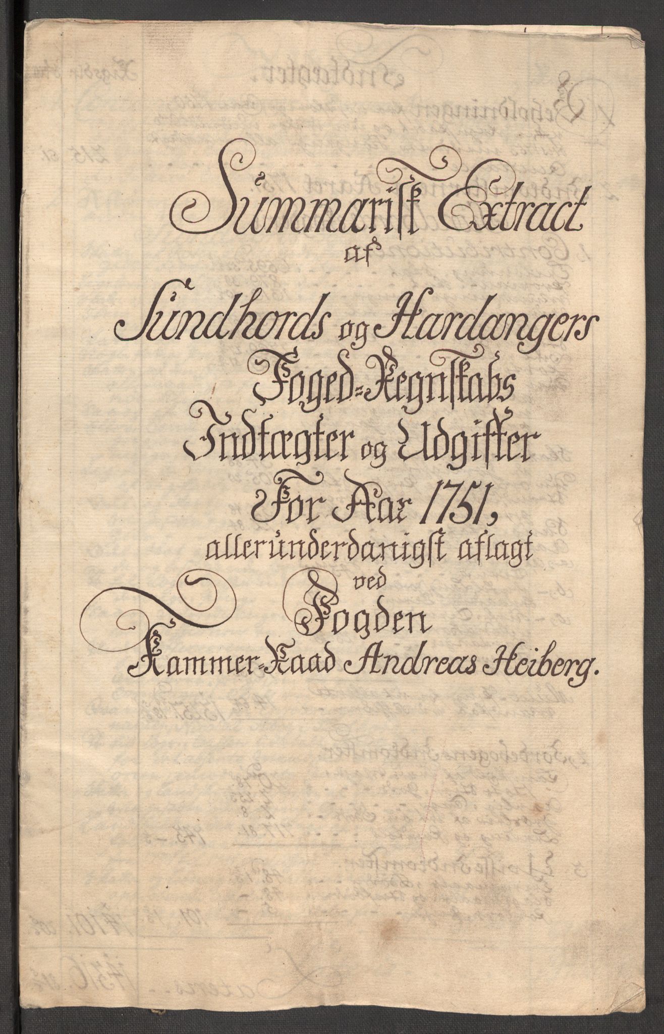 Rentekammeret inntil 1814, Reviderte regnskaper, Fogderegnskap, RA/EA-4092/R48/L3056: Fogderegnskap Sunnhordland og Hardanger, 1751, p. 71