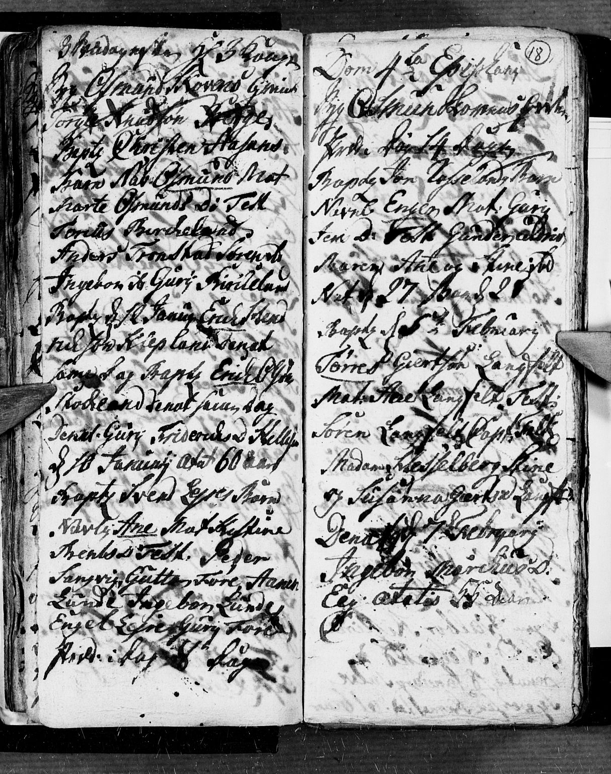 Søgne sokneprestkontor, AV/SAK-1111-0037/F/Fb/Fbb/L0001: Parish register (copy) no. B 1, 1779-1802, p. 18