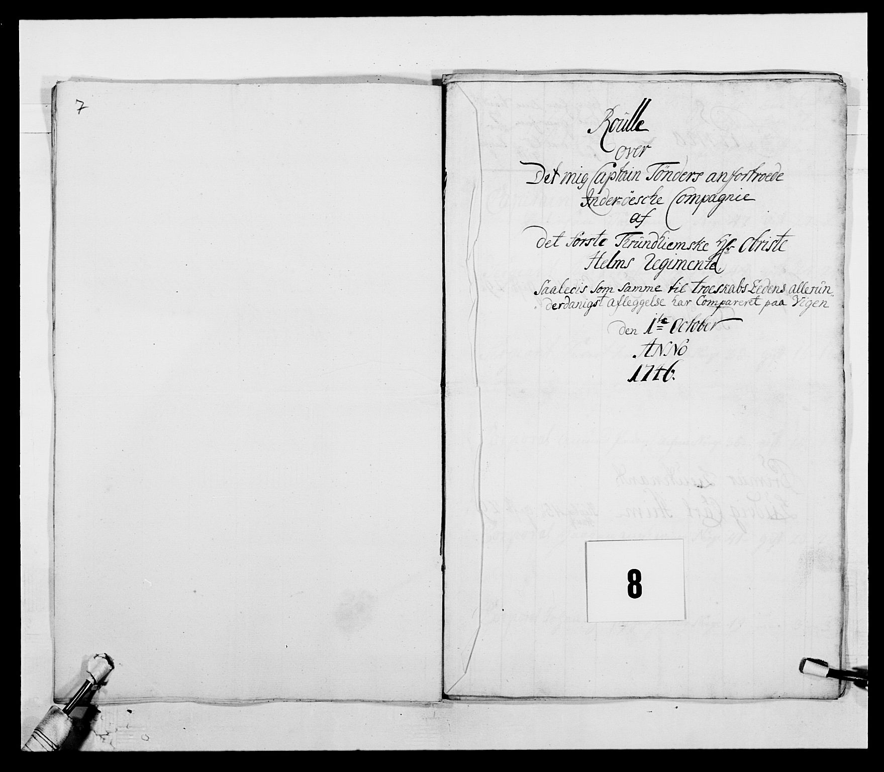 Kommanderende general (KG I) med Det norske krigsdirektorium, AV/RA-EA-5419/E/Ea/L0509: 1. Trondheimske regiment, 1740-1748, p. 62
