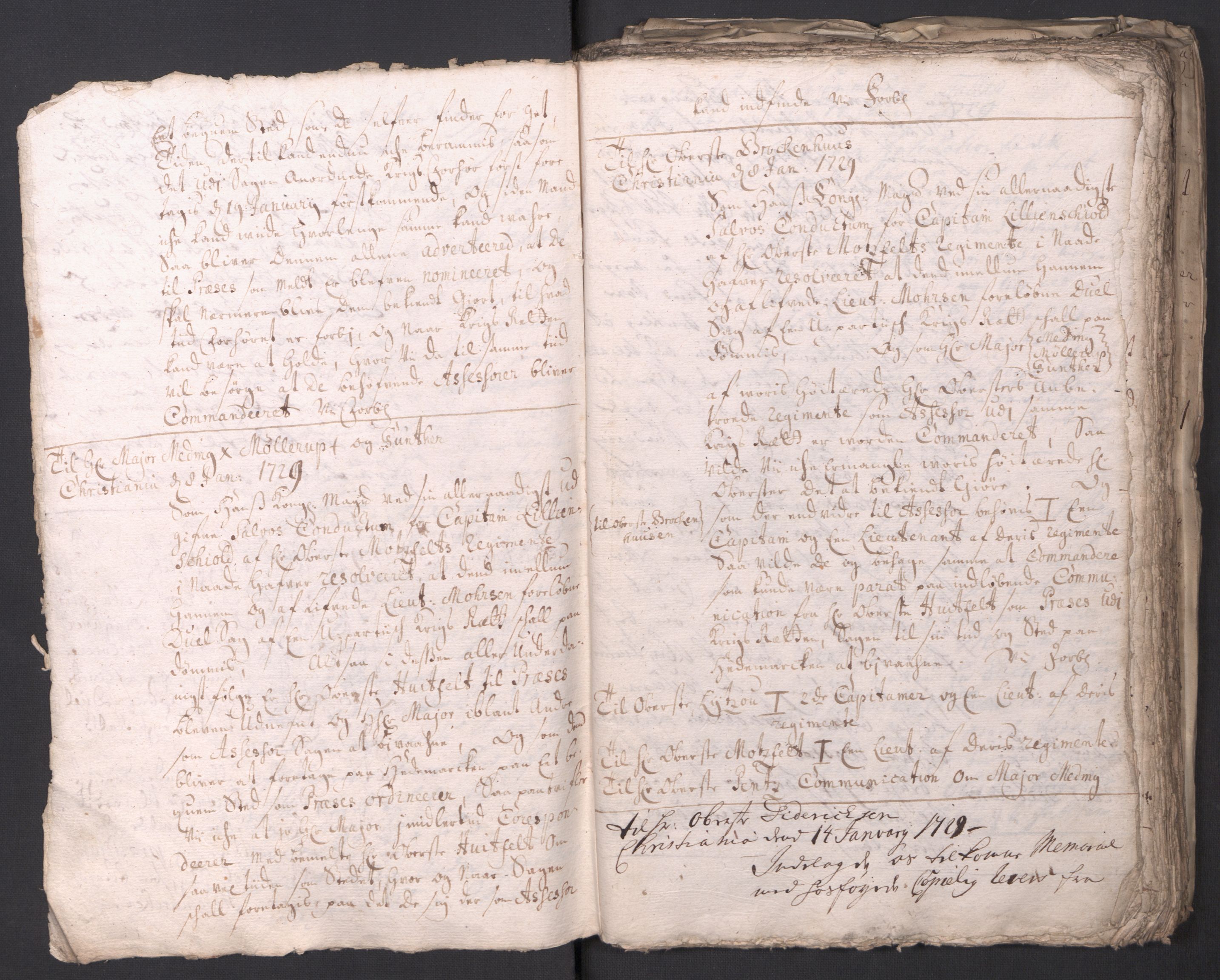 Kommanderende general (KG I) med Det norske krigsdirektorium, AV/RA-EA-5419/B/L0010: Kommanderende generals konsepter og kopibok, 1728-1730, p. 473