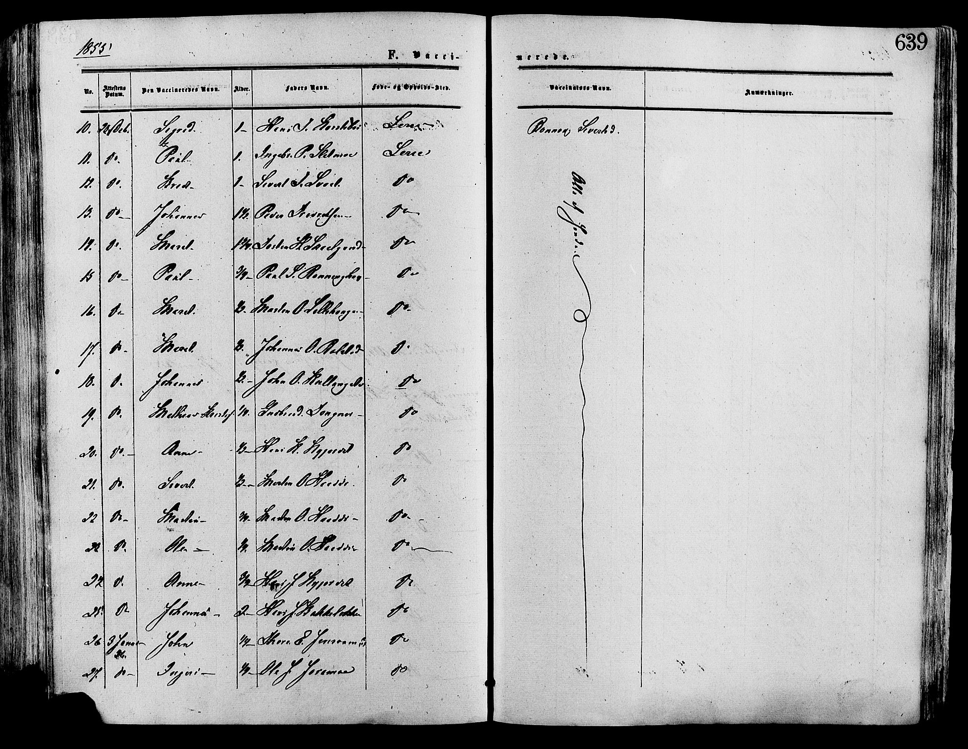 Lesja prestekontor, AV/SAH-PREST-068/H/Ha/Haa/L0008: Parish register (official) no. 8, 1854-1880, p. 639