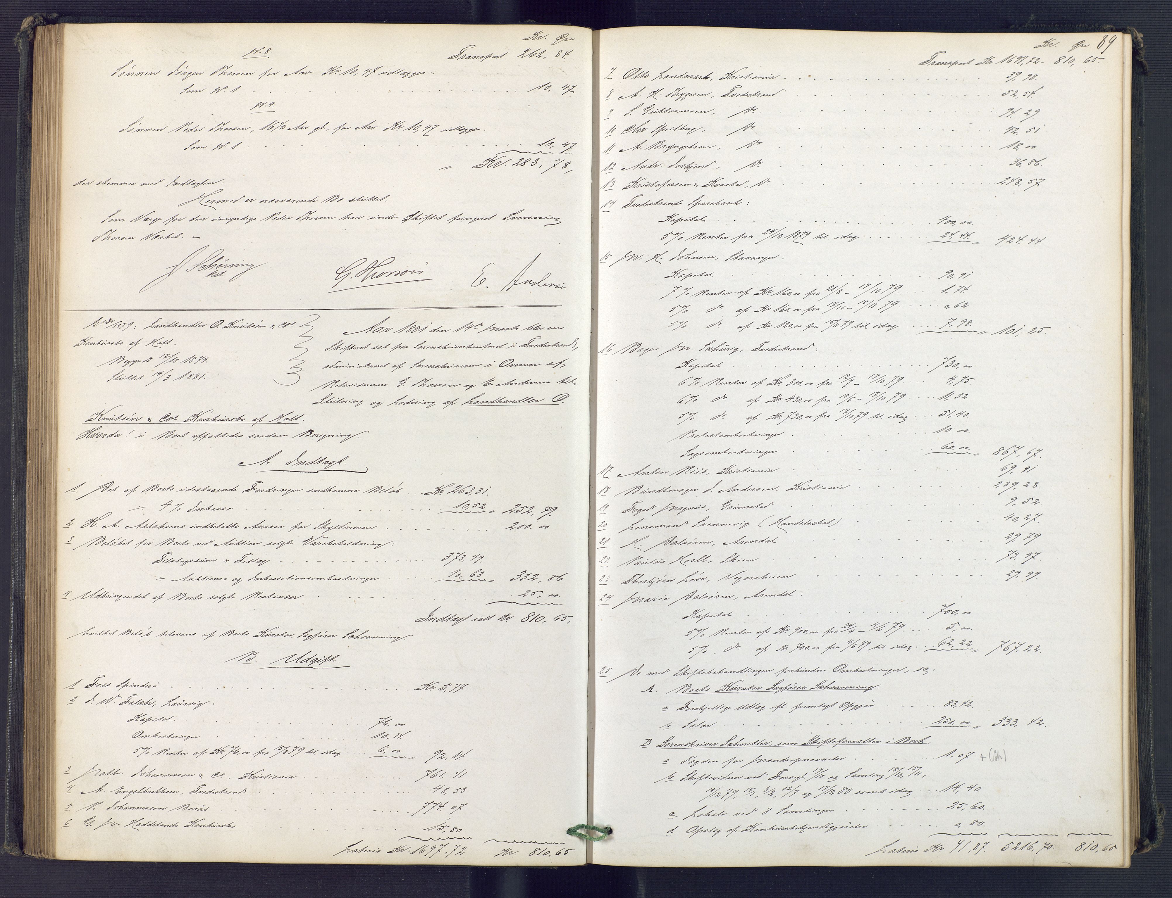 Holt sorenskriveri, SAK/1221-0002/H/Hc/L0033: Skifteutlodningsprotokoll nr. 8, 1879-1884, p. 88b-89a