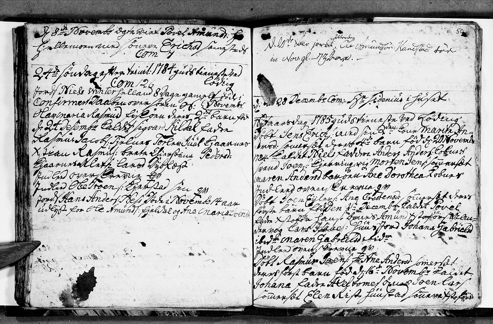 Ministerialprotokoller, klokkerbøker og fødselsregistre - Nordland, AV/SAT-A-1459/872/L1030: Parish register (official) no. 872A05, 1775-1786, p. 50