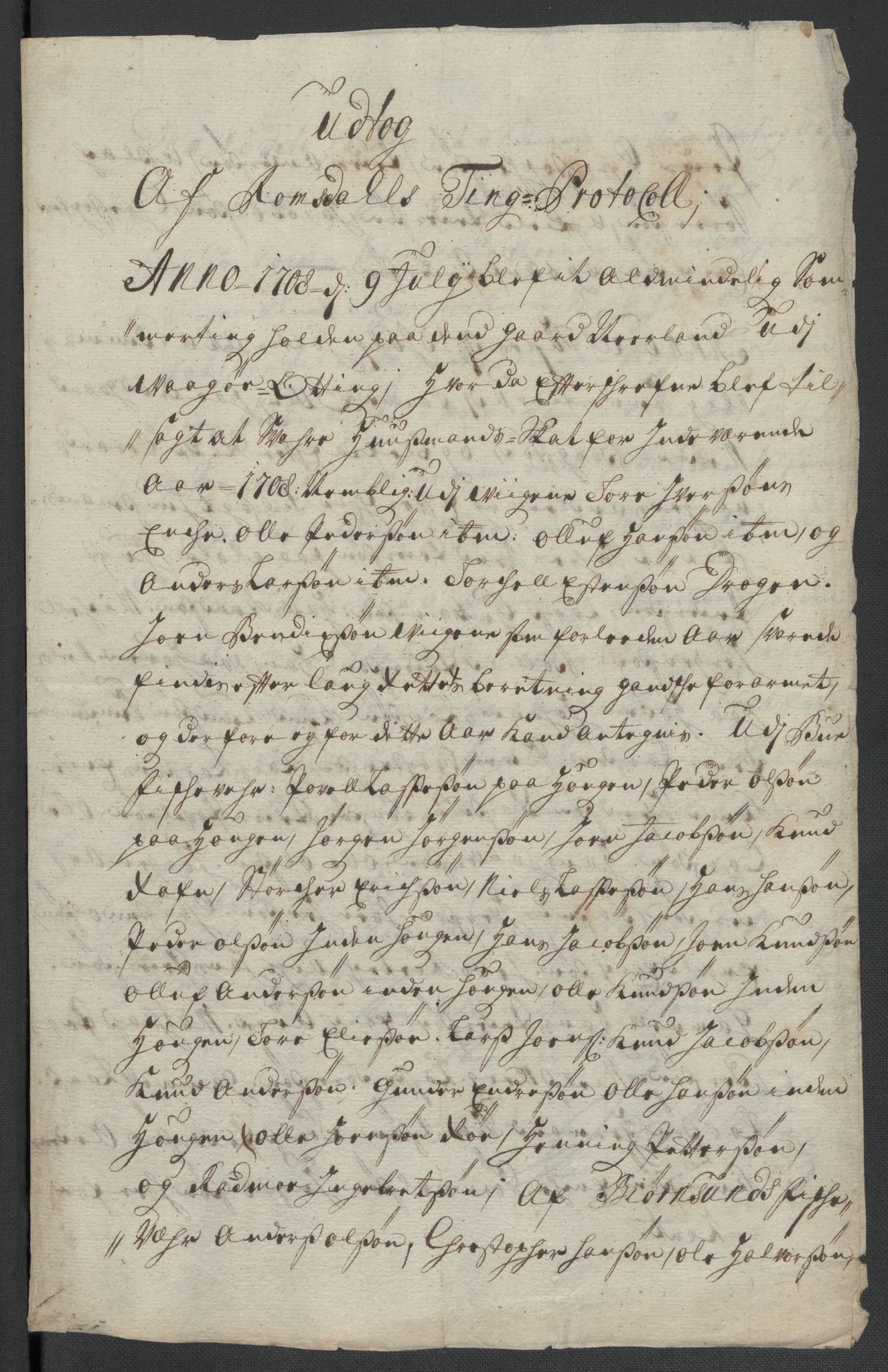 Rentekammeret inntil 1814, Reviderte regnskaper, Fogderegnskap, AV/RA-EA-4092/R55/L3658: Fogderegnskap Romsdal, 1707-1708, p. 263