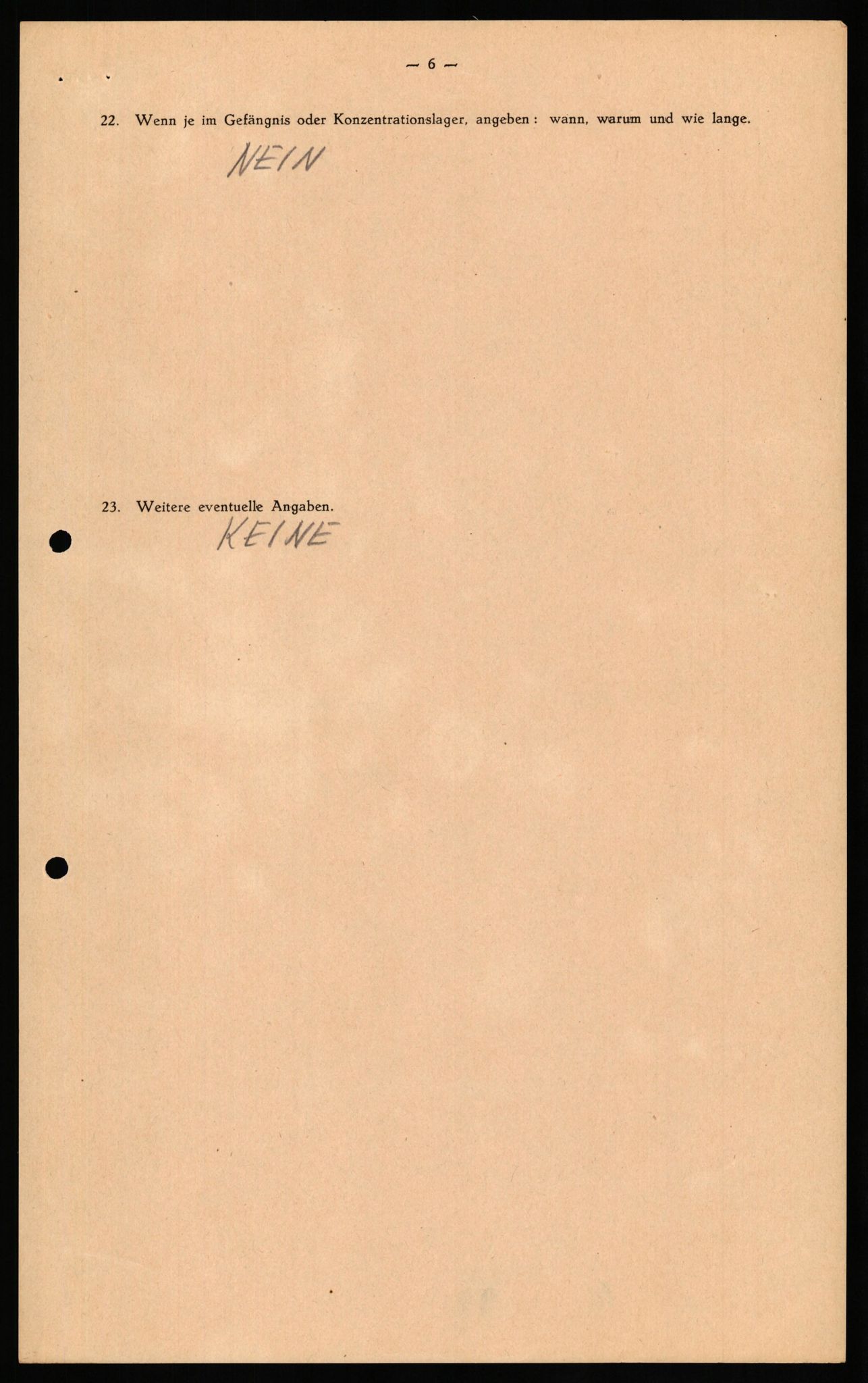 Forsvaret, Forsvarets overkommando II, AV/RA-RAFA-3915/D/Db/L0027: CI Questionaires. Tyske okkupasjonsstyrker i Norge. Tyskere., 1945-1946, p. 355