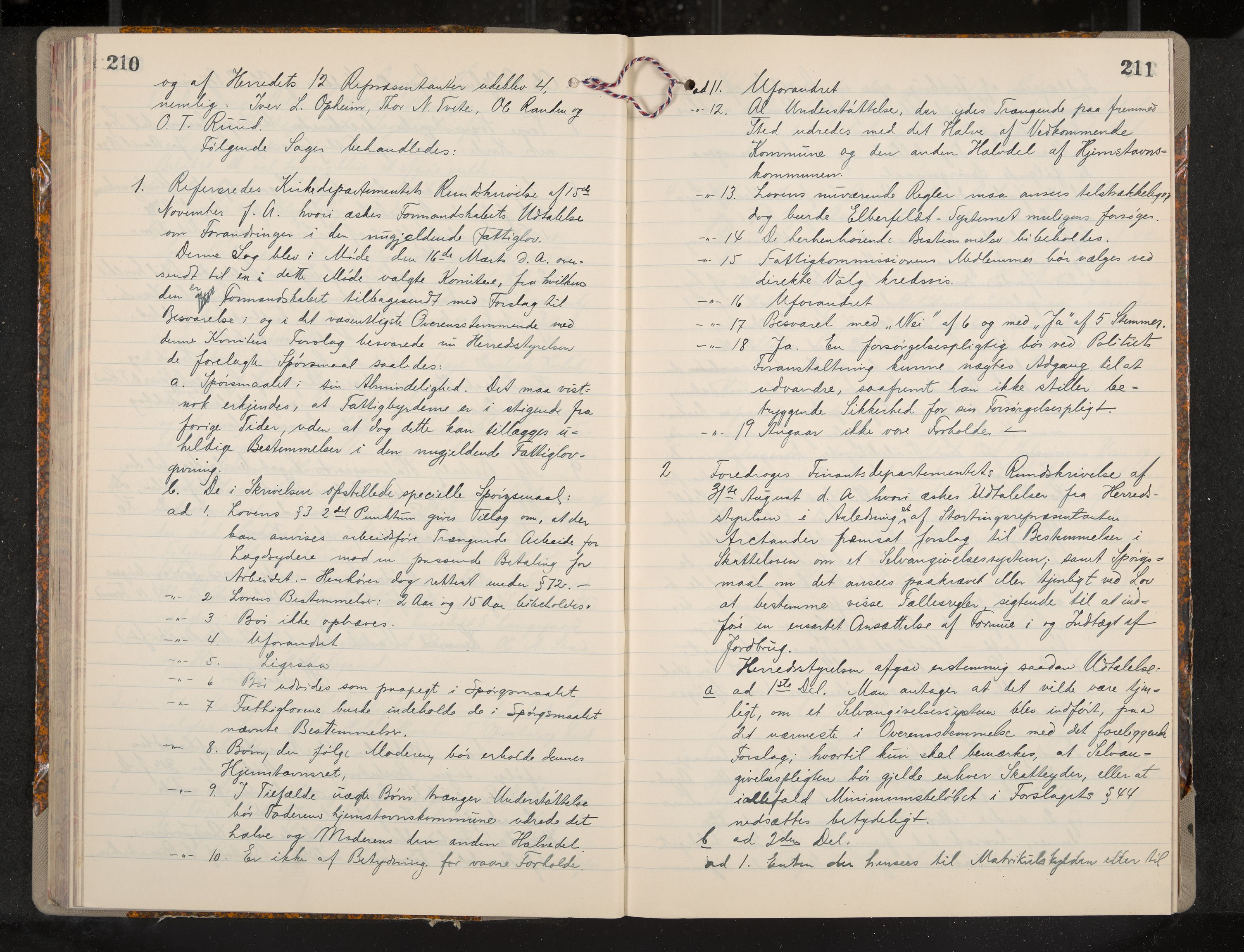 Ål formannskap og sentraladministrasjon, IKAK/0619021/A/Aa/L0004: Utskrift av møtebok, 1881-1901, p. 210-211