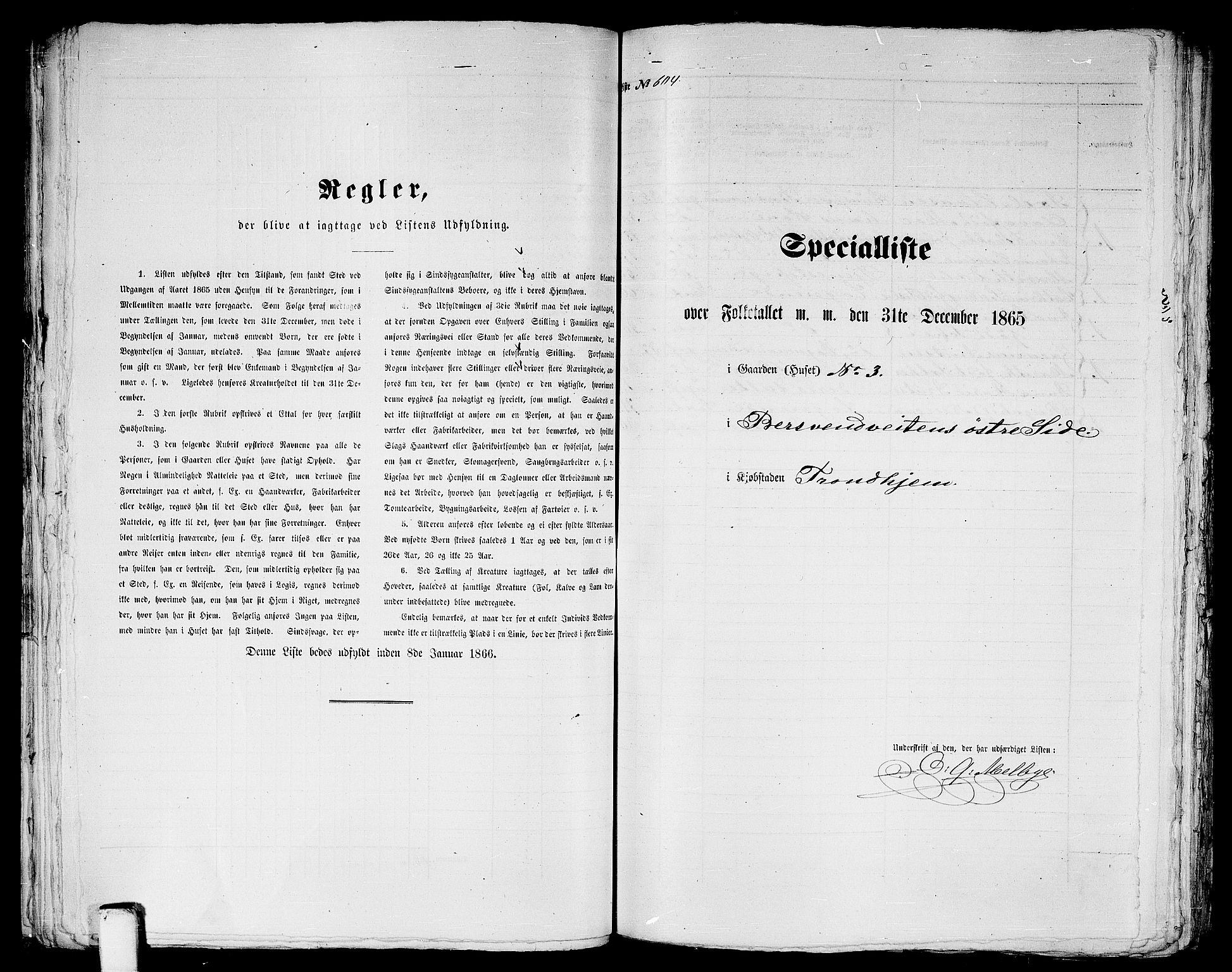 RA, 1865 census for Trondheim, 1865, p. 1256