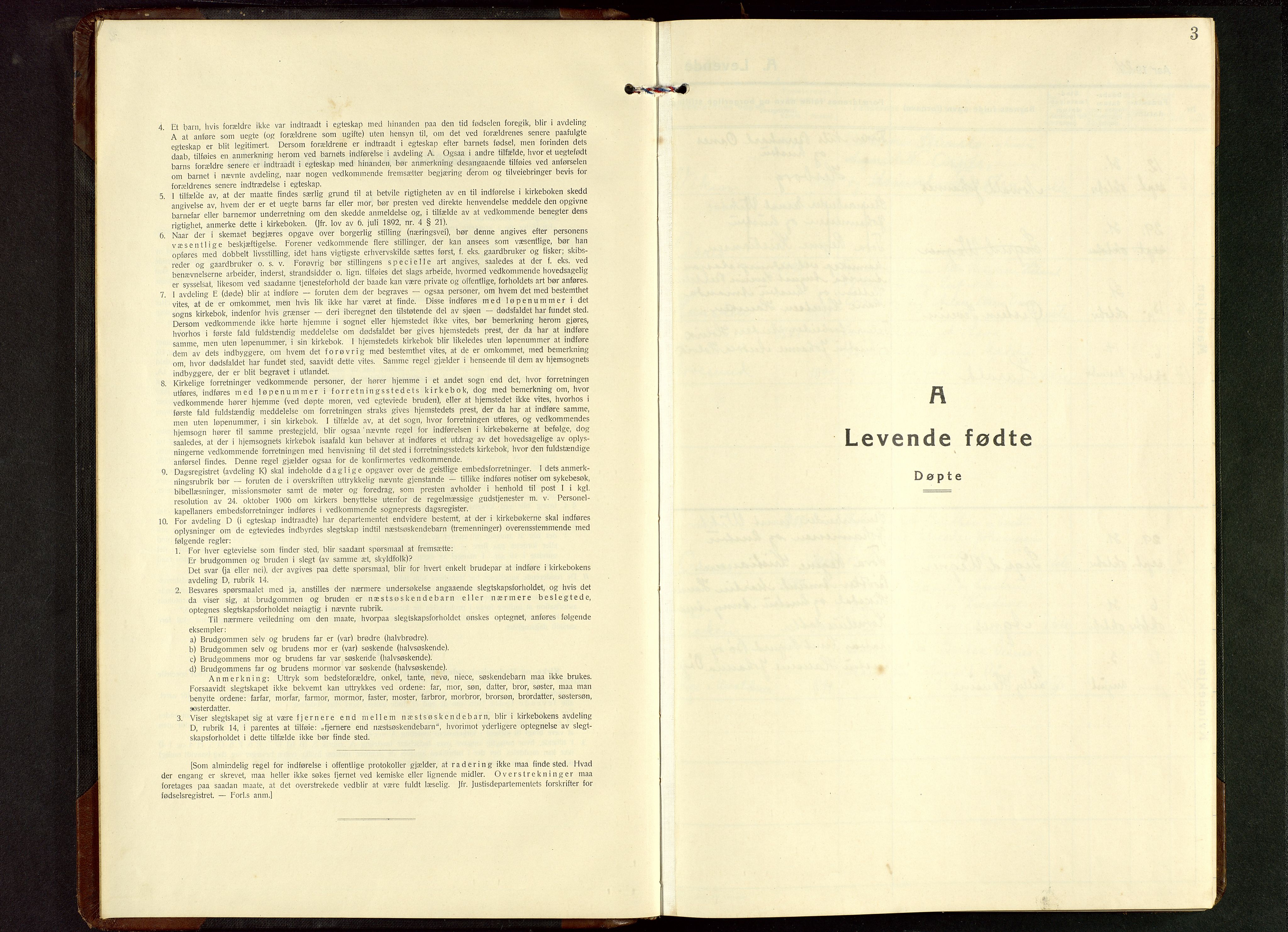 Torvastad sokneprestkontor, SAST/A -101857/H/Ha/Hab/L0009: Parish register (copy) no. B 9, 1924-1949, p. 3