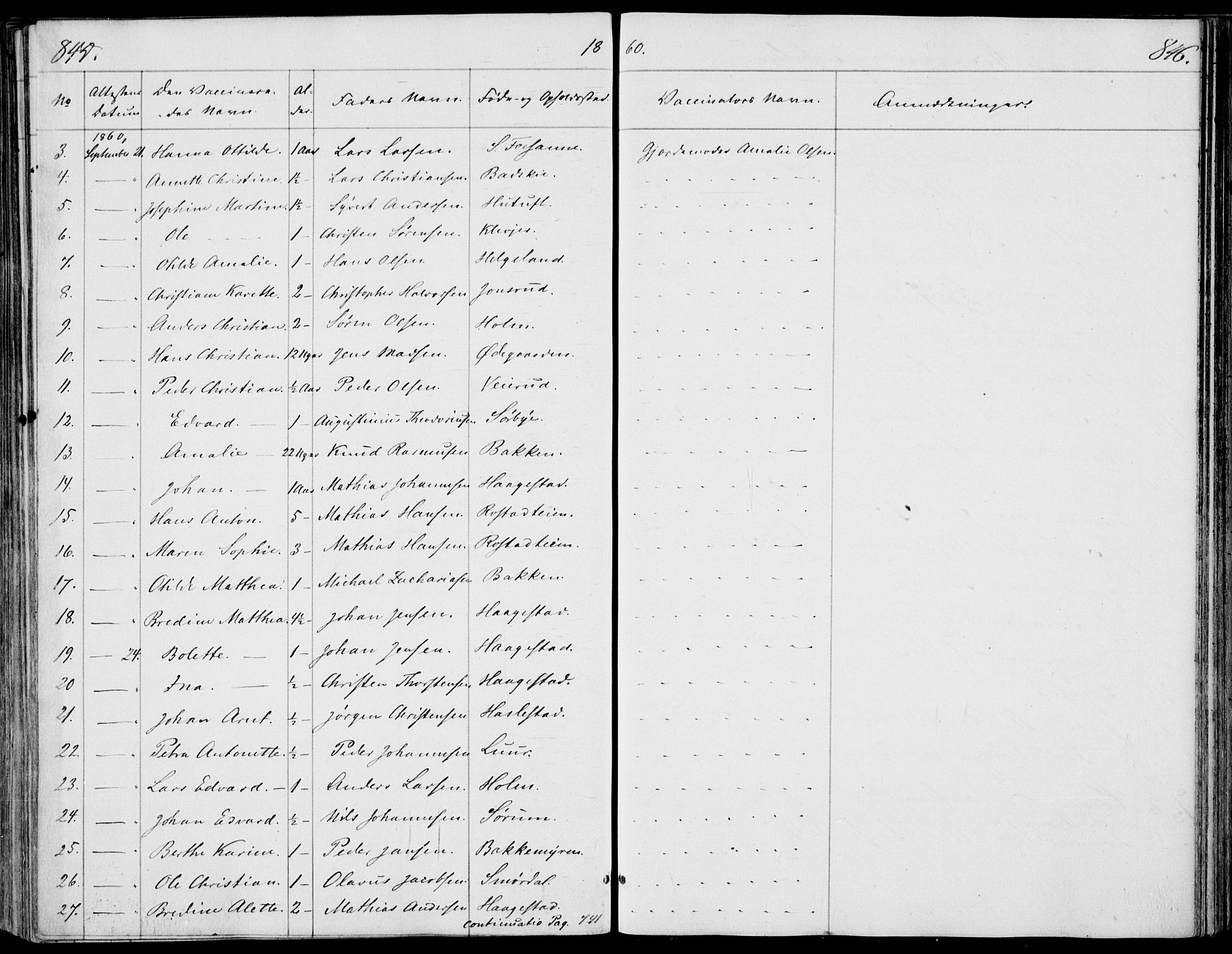 Våle kirkebøker, AV/SAKO-A-334/F/Fa/L0009b: Parish register (official) no. I 9B, 1841-1860, p. 845-846