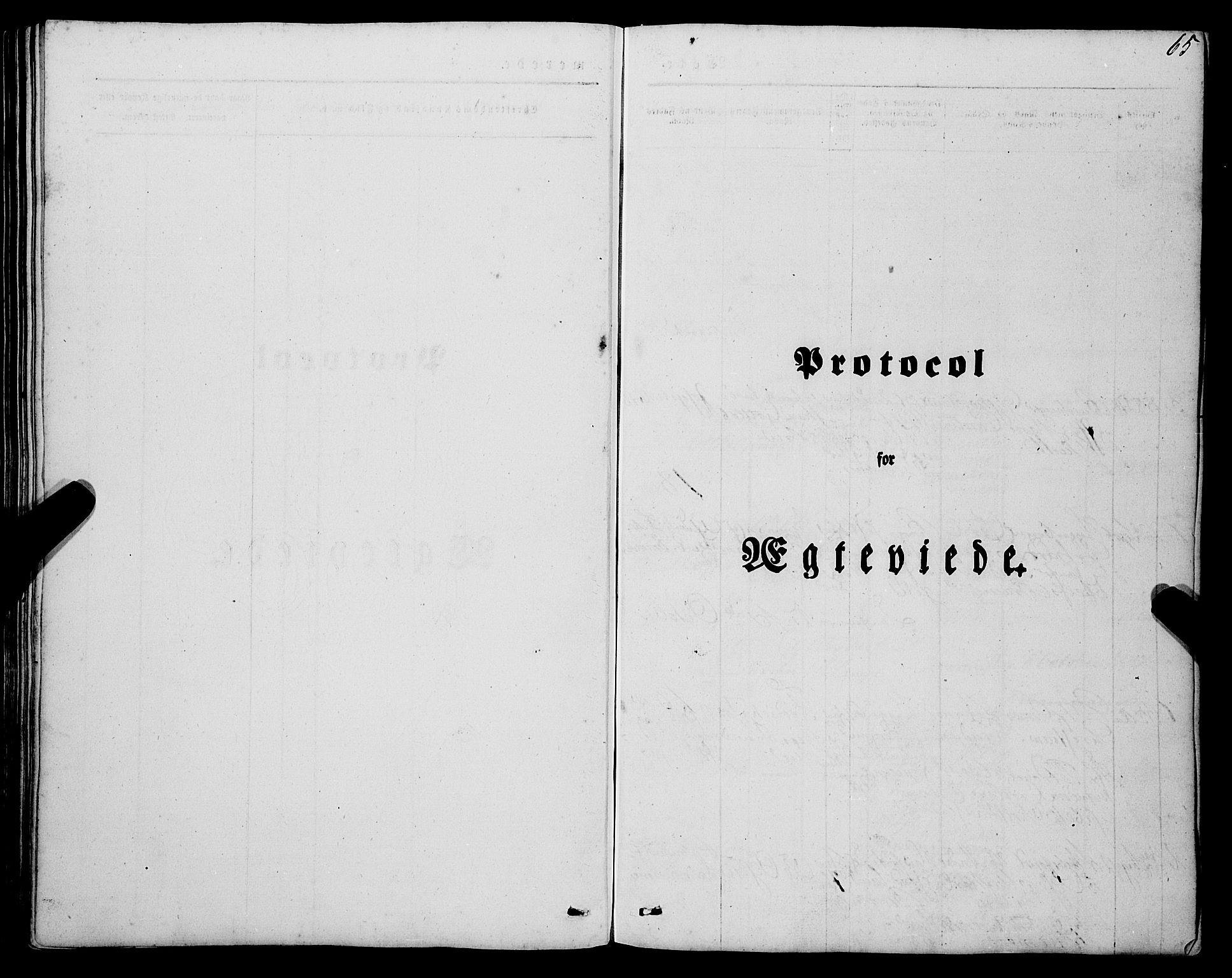 Mariakirken Sokneprestembete, SAB/A-76901/H/Haa/L0006: Parish register (official) no. A 6, 1846-1877, p. 65