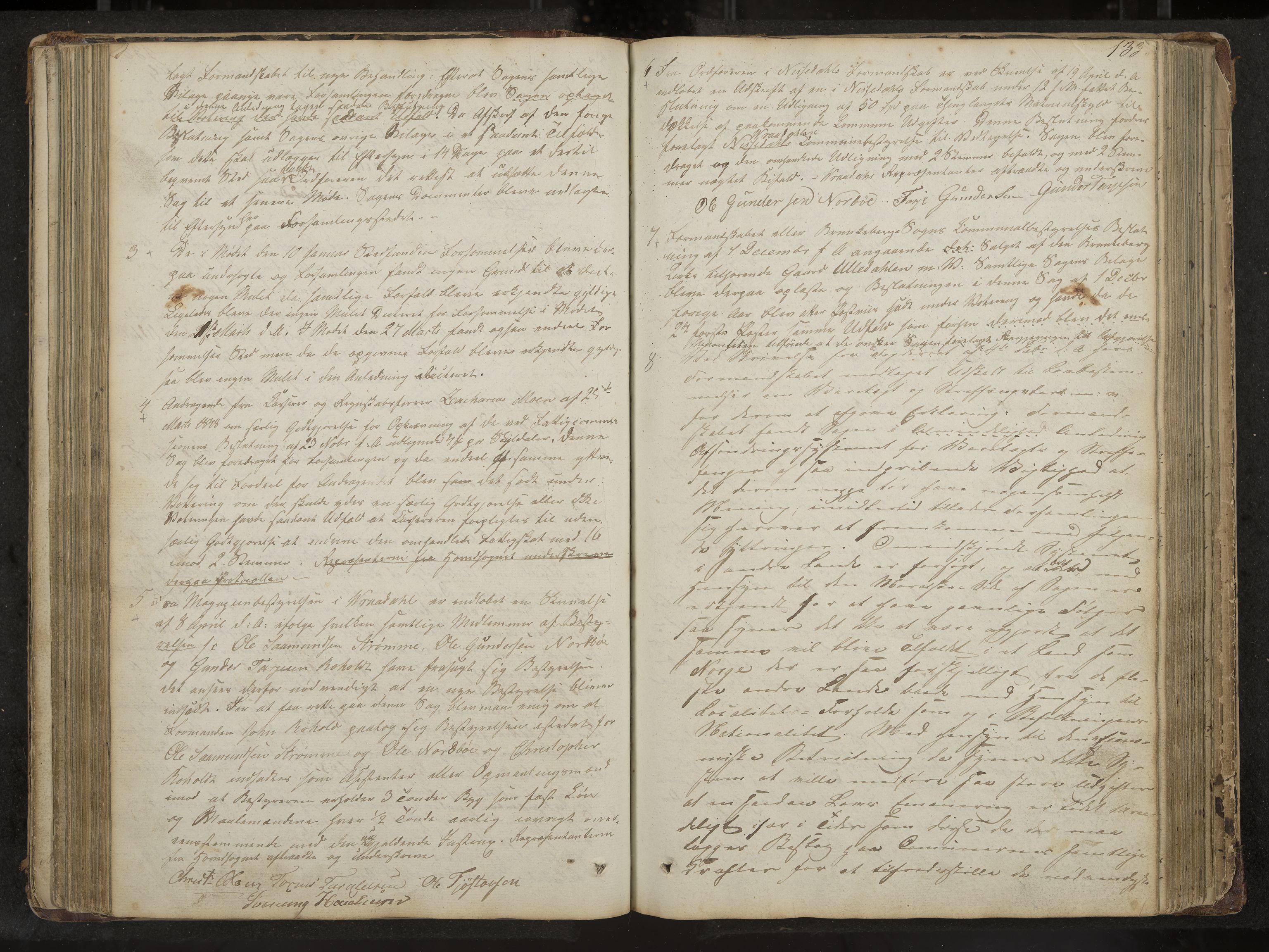 Kviteseid formannskap og sentraladministrasjon, IKAK/0829021/A/Aa/L0001: Møtebok med register, 1837-1866, p. 133