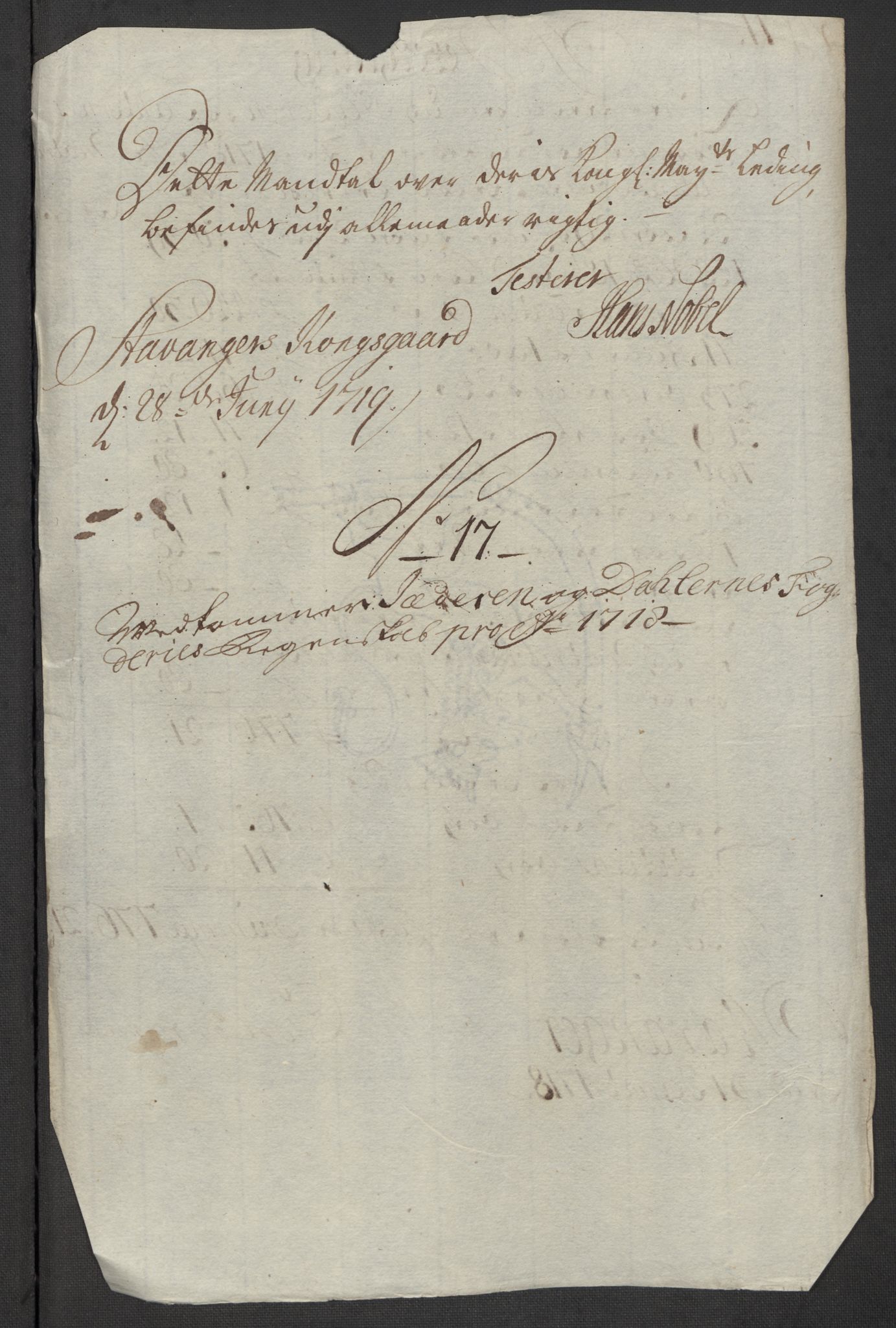 Rentekammeret inntil 1814, Reviderte regnskaper, Fogderegnskap, AV/RA-EA-4092/R46/L2743: Fogderegnskap Jæren og Dalane, 1718, p. 102