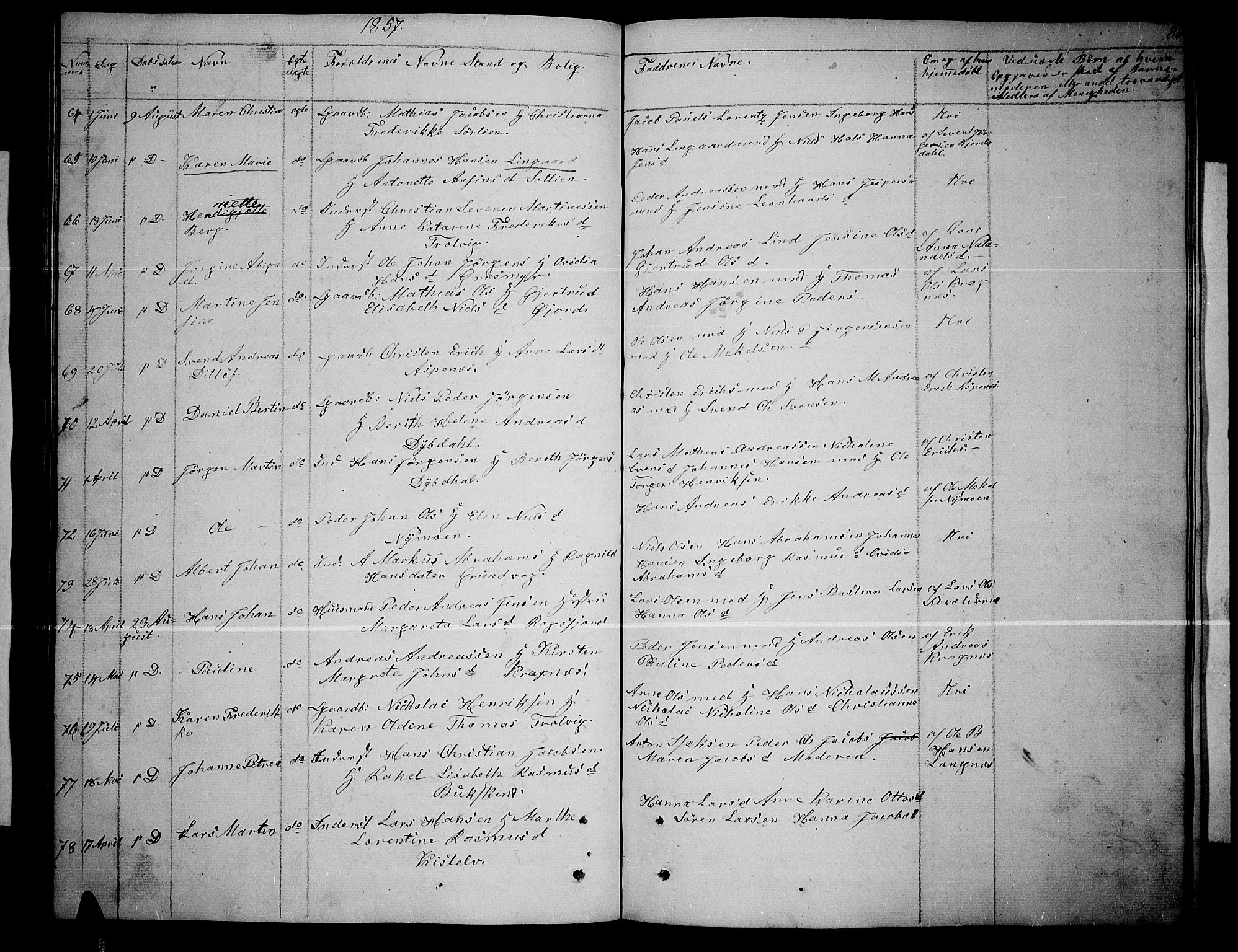 Lenvik sokneprestembete, AV/SATØ-S-1310/H/Ha/Hab/L0003klokker: Parish register (copy) no. 3, 1844-1858, p. 86