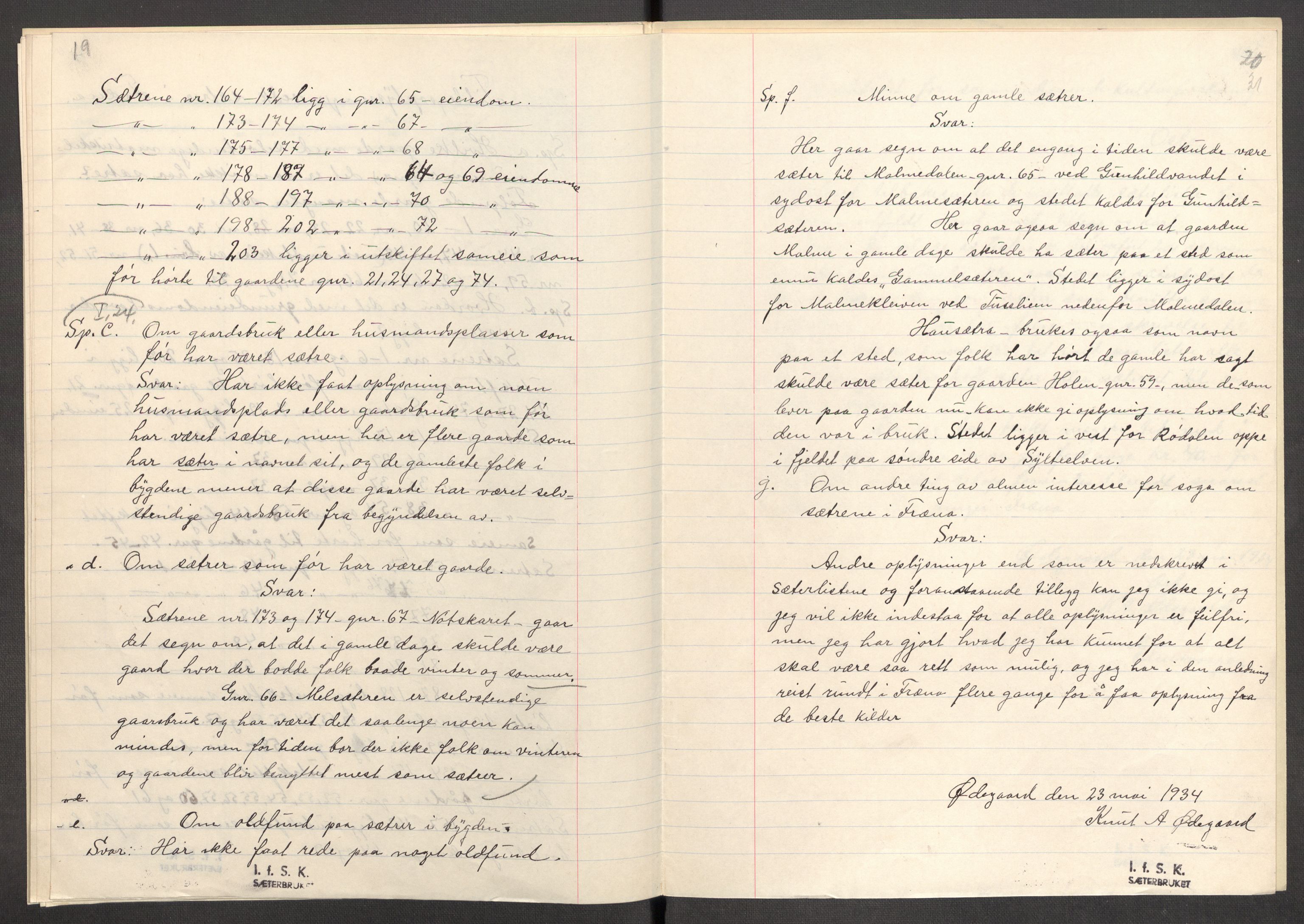 Instituttet for sammenlignende kulturforskning, AV/RA-PA-0424/F/Fc/L0013/0001: Eske B13: / Møre og Romsdal (perm XXXV), 1933-1938, p. 31