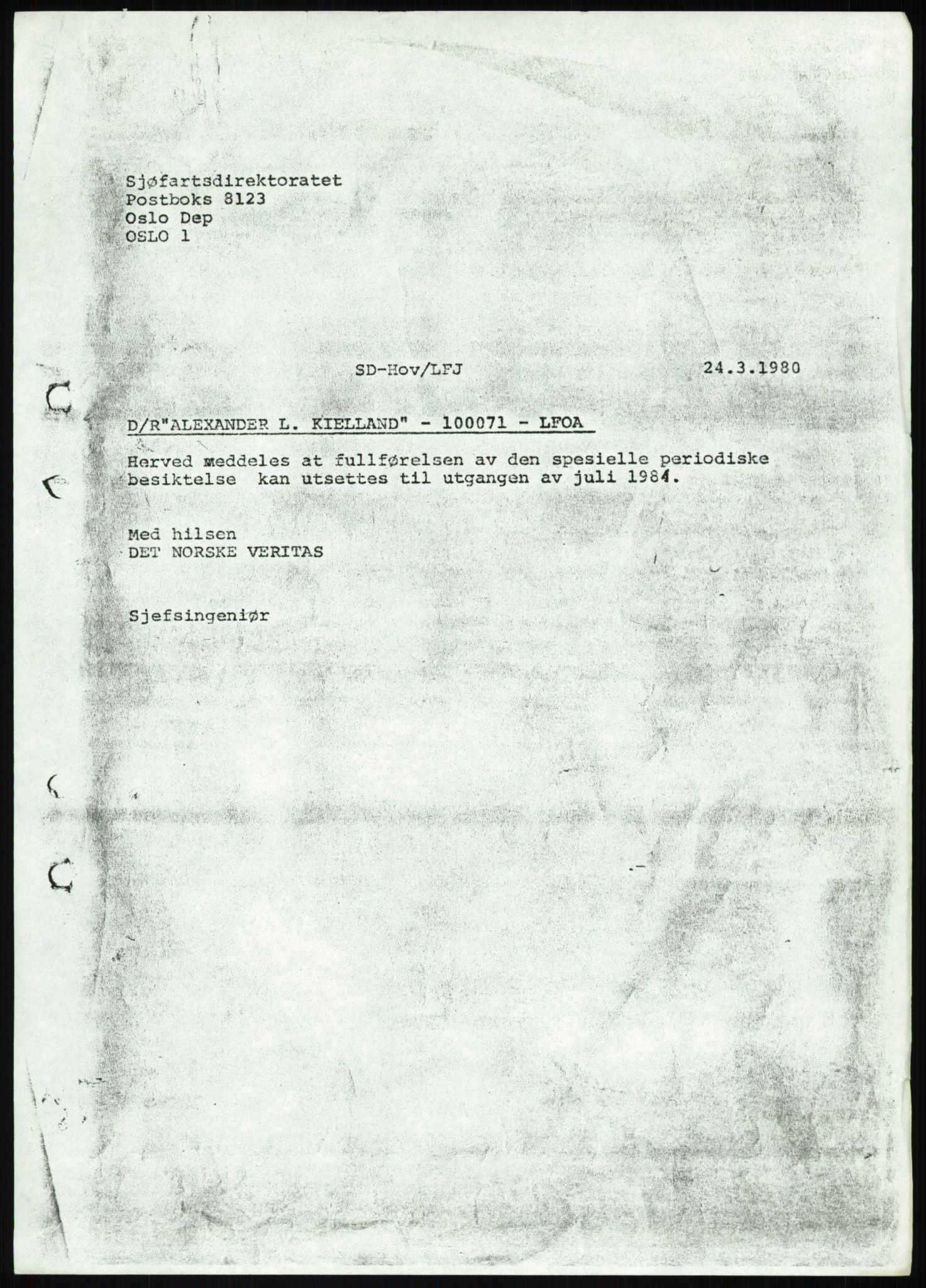 Justisdepartementet, Granskningskommisjonen ved Alexander Kielland-ulykken 27.3.1980, AV/RA-S-1165/D/L0025: I Det norske Veritas (Doku.liste + I6, I12, I18-I20, I29, I32-I33, I35, I37-I39, I42)/J Department of Energy (J11)/M Lloyds Register(M6, M8-M10)/T (T2-T3/ U Stabilitet (U1-U2)/V Forankring (V1-V3), 1980-1981, p. 244