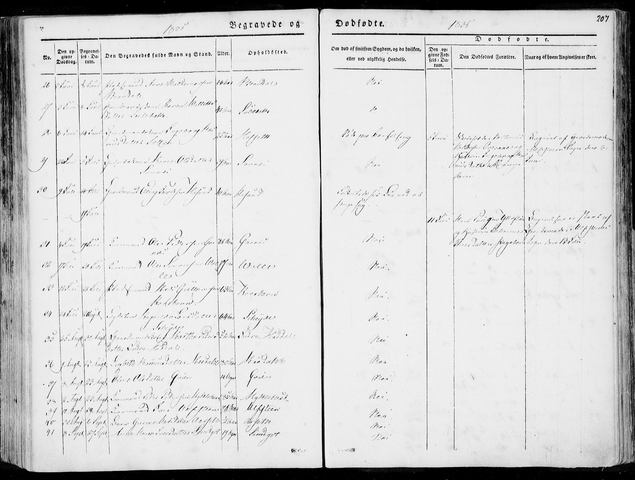 Ministerialprotokoller, klokkerbøker og fødselsregistre - Møre og Romsdal, AV/SAT-A-1454/509/L0104: Parish register (official) no. 509A02, 1833-1847, p. 207